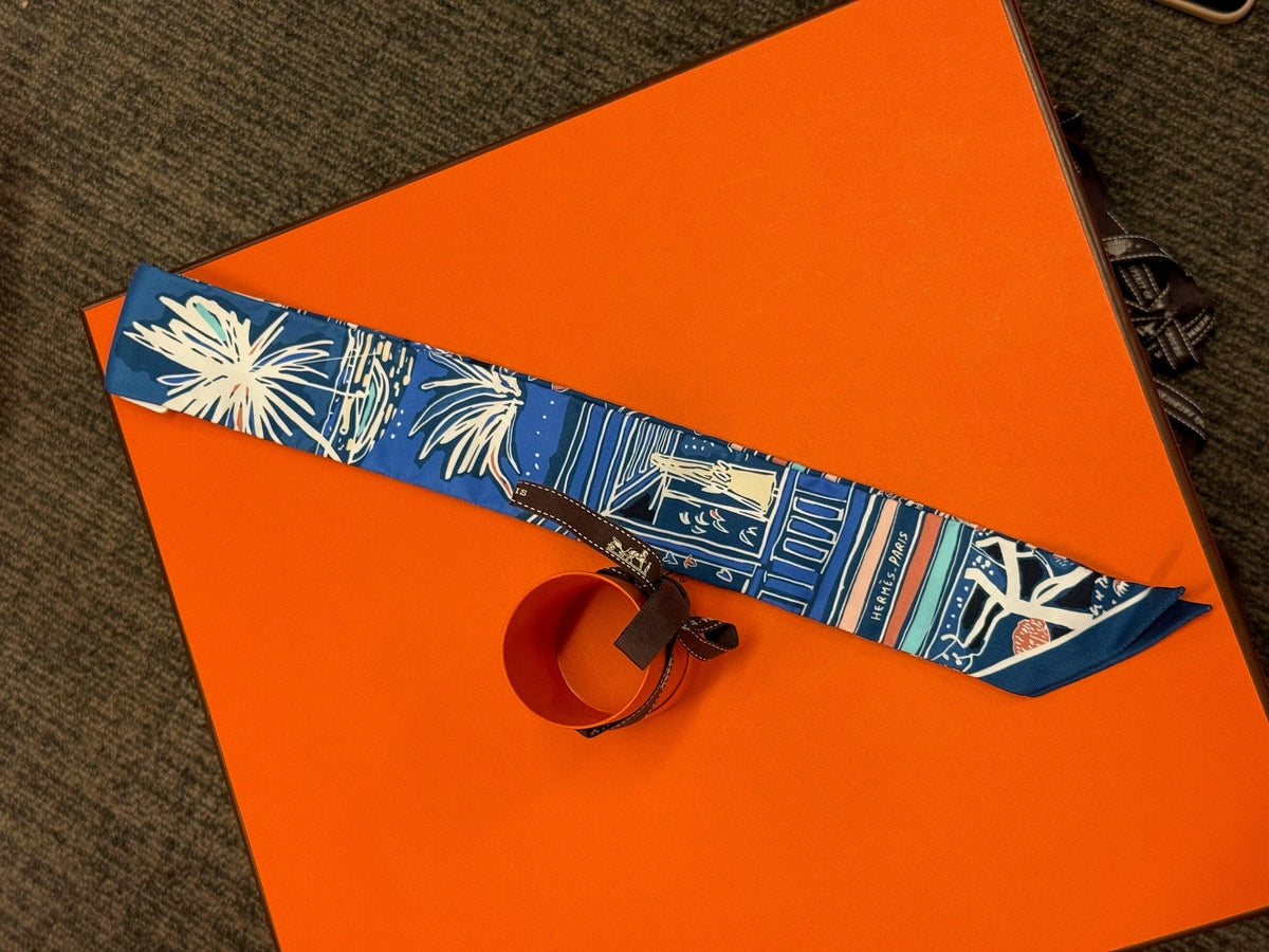 Hermès Twilly - Blue Multicolour Graphic Print image 2
