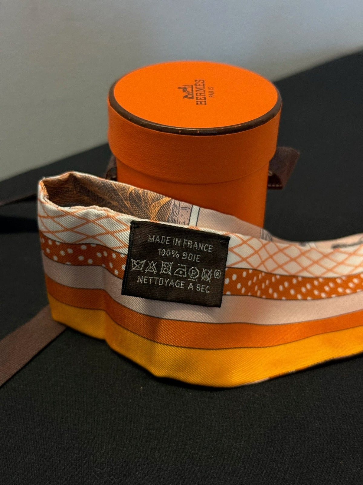 Hermès Hermès Twilly - Orange Animal Print