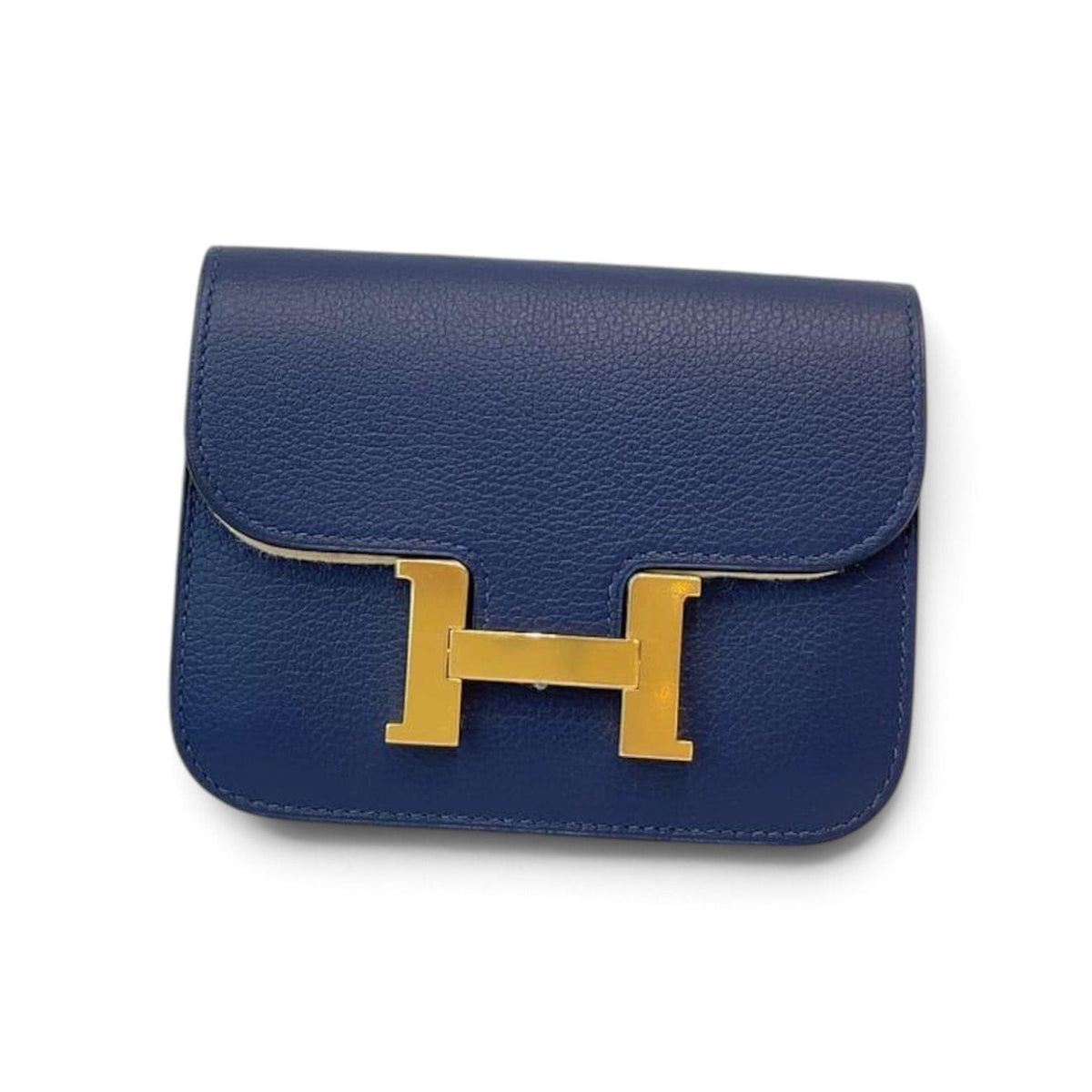 Hermes Hermes Constance Slim in Bleu Saphir Evercolor with GHW