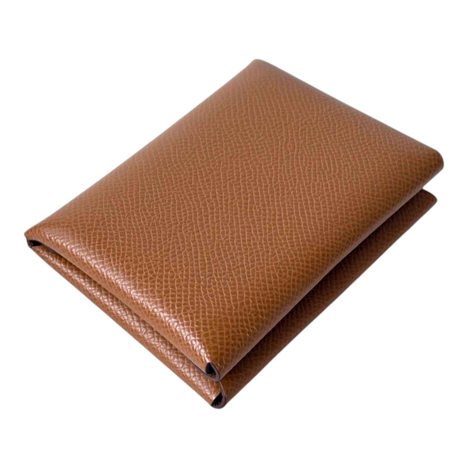 Hermes Hermes Gold Calvi Duo Card Holder