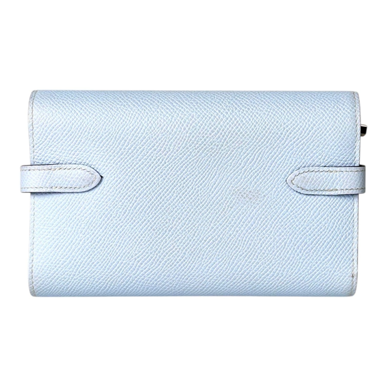 Hermes Hermes Kelly Fold Wallet in Blue Pale