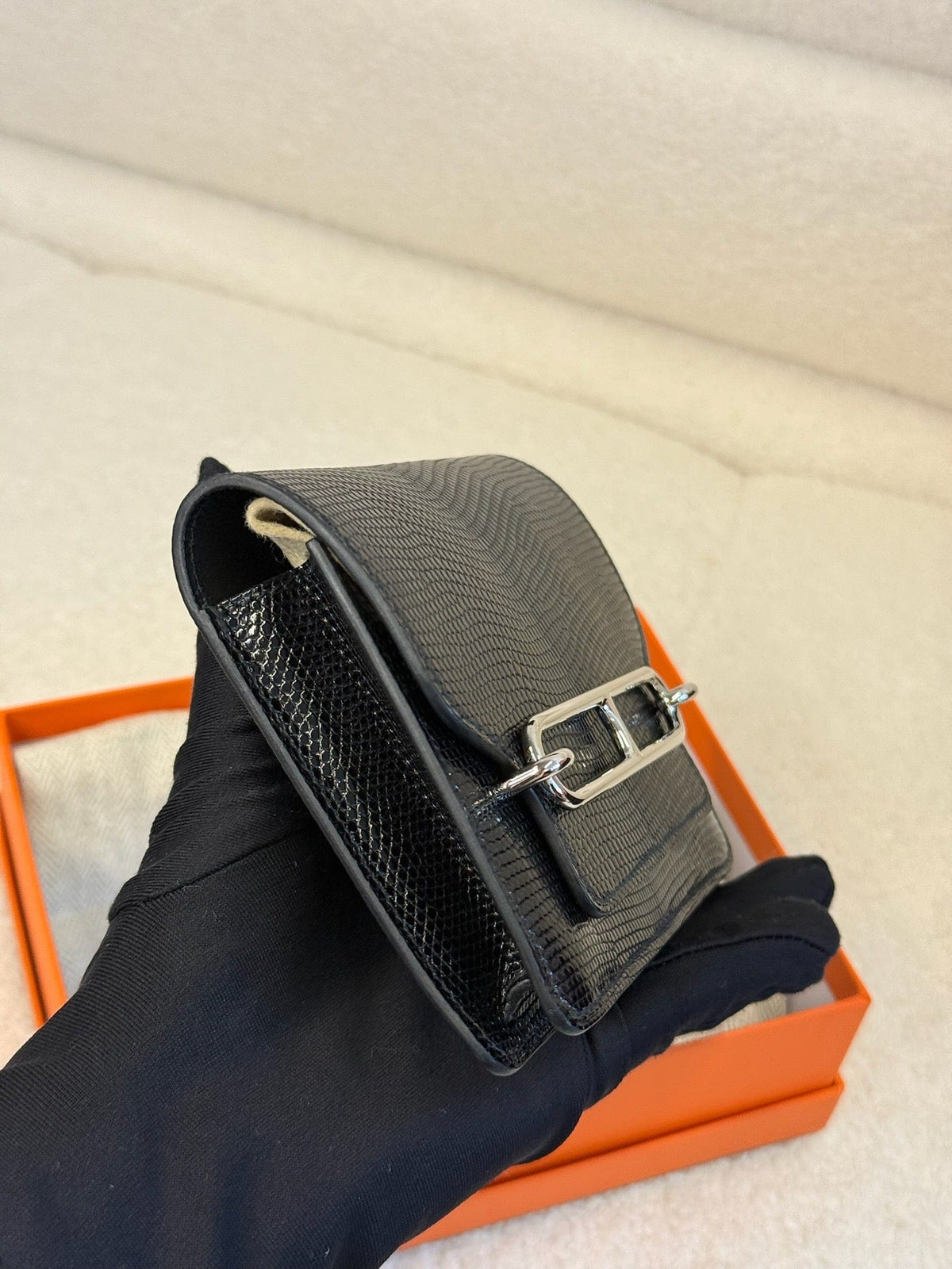 Hermès Hermès Roulis Compact Wallet - Black