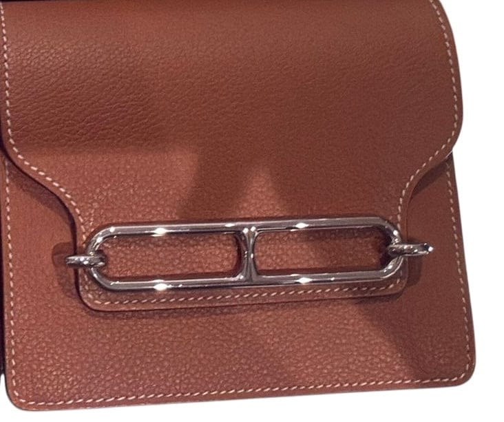 Hermes Hermes Roulis Slim Wallet in Gold Swift with PHW