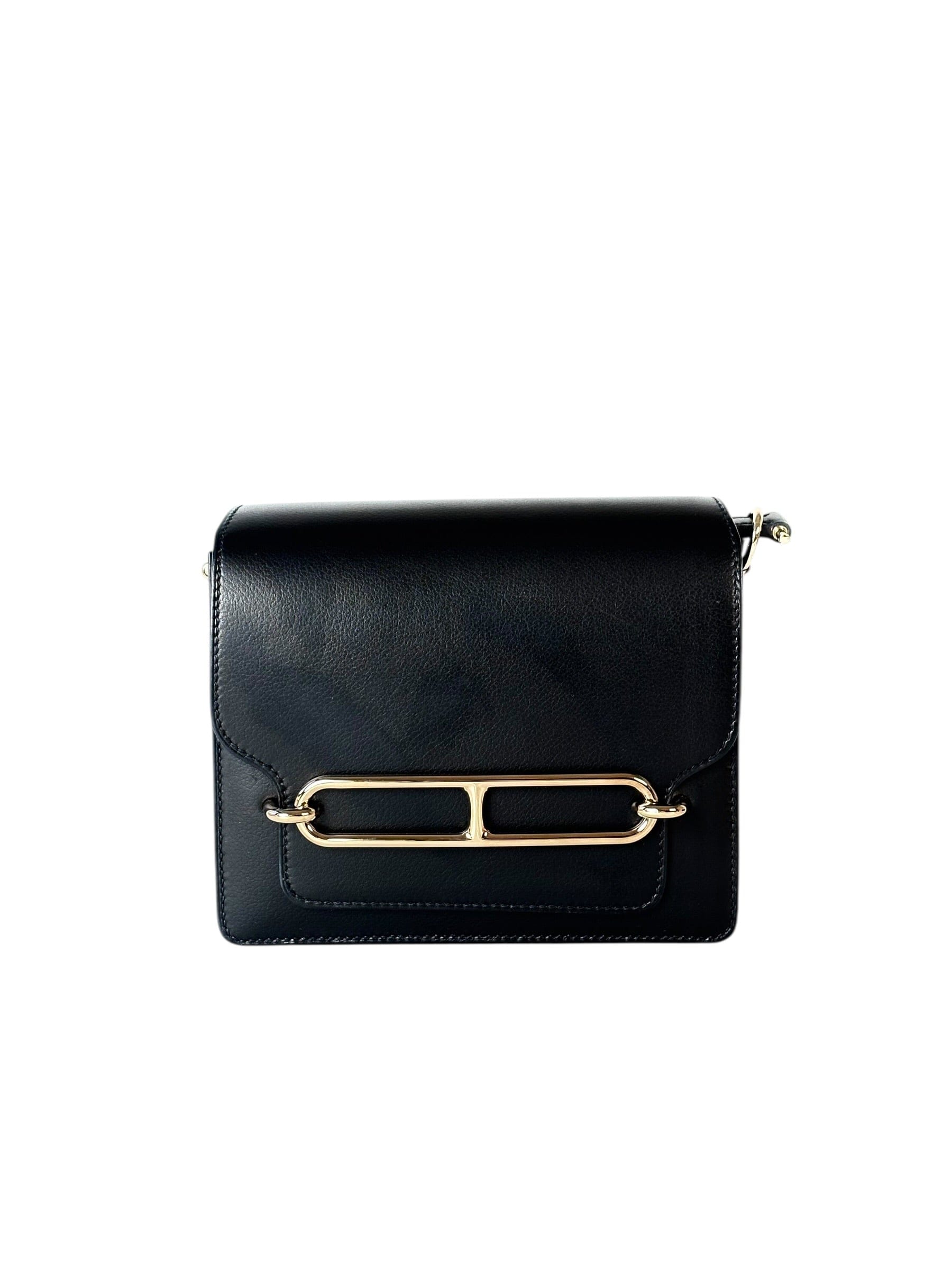 Hermes Hermes Roulis Small Bag in Black Evergain