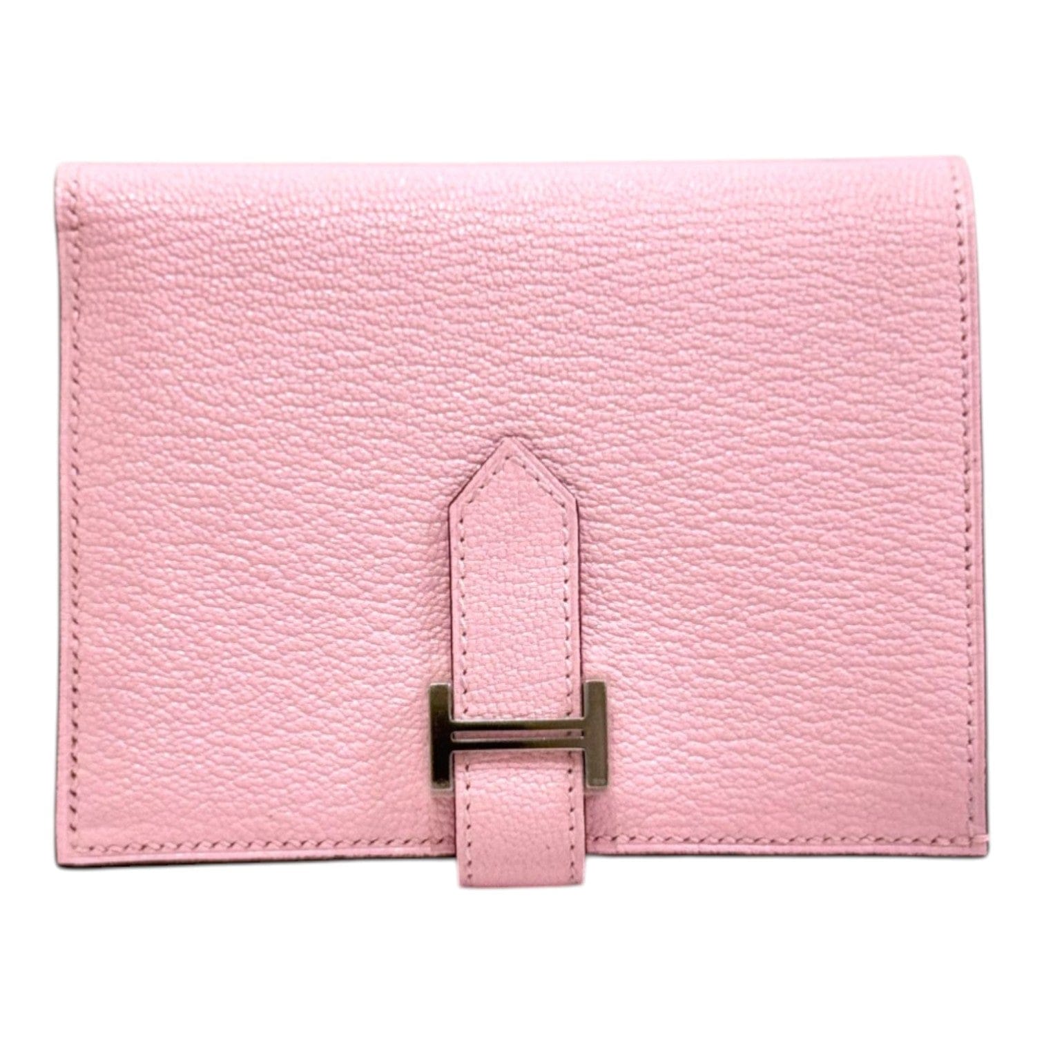 Hermes Hermes Short Wallet Bearn 3Q Rose Sakura