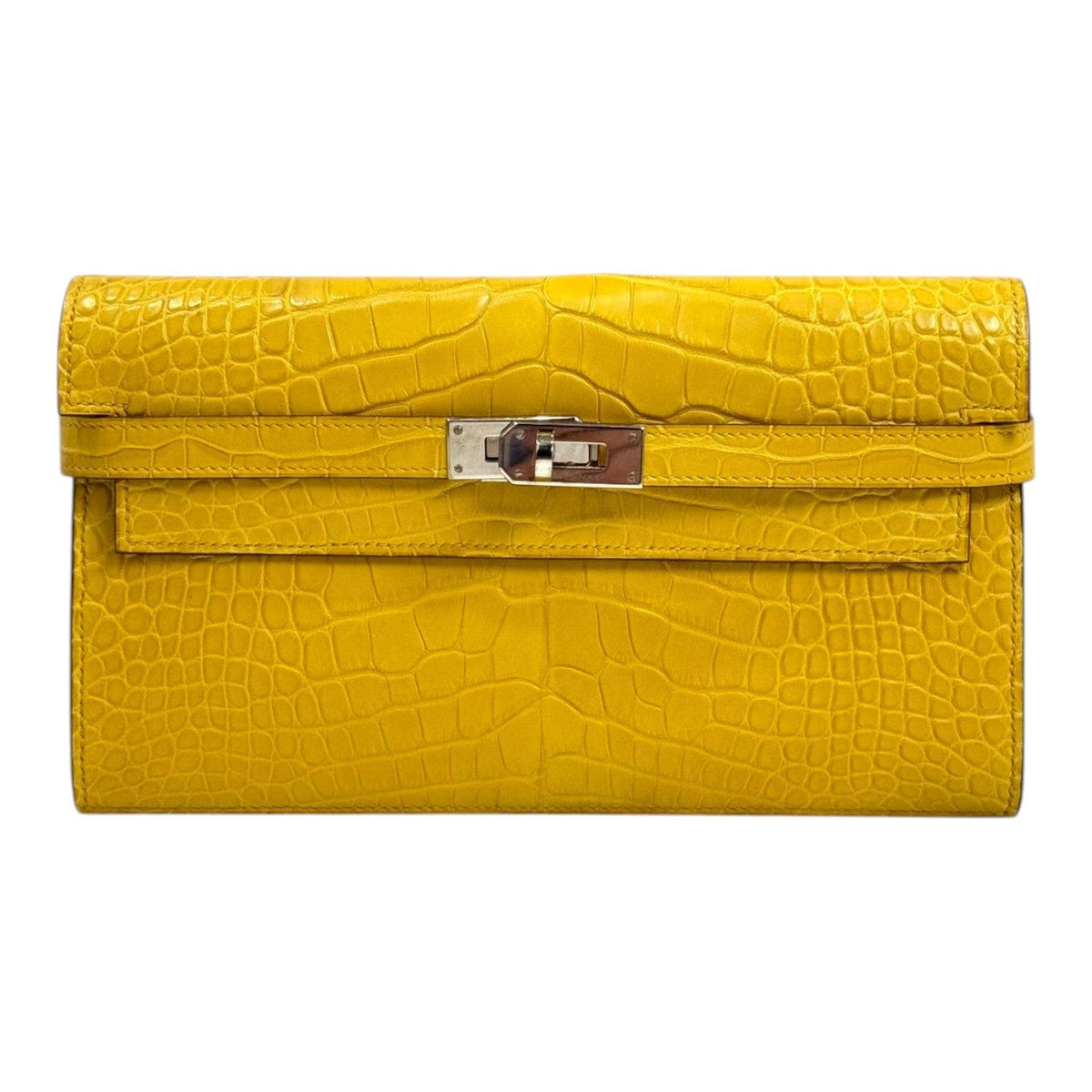 Hermes Hermes Yellow Kelly Long Wallet