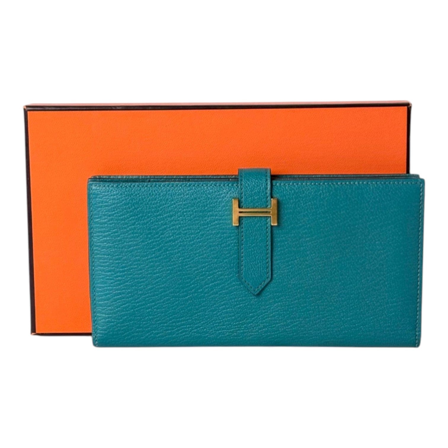 Hermes Hermes Z6 Green Wallet Bearn