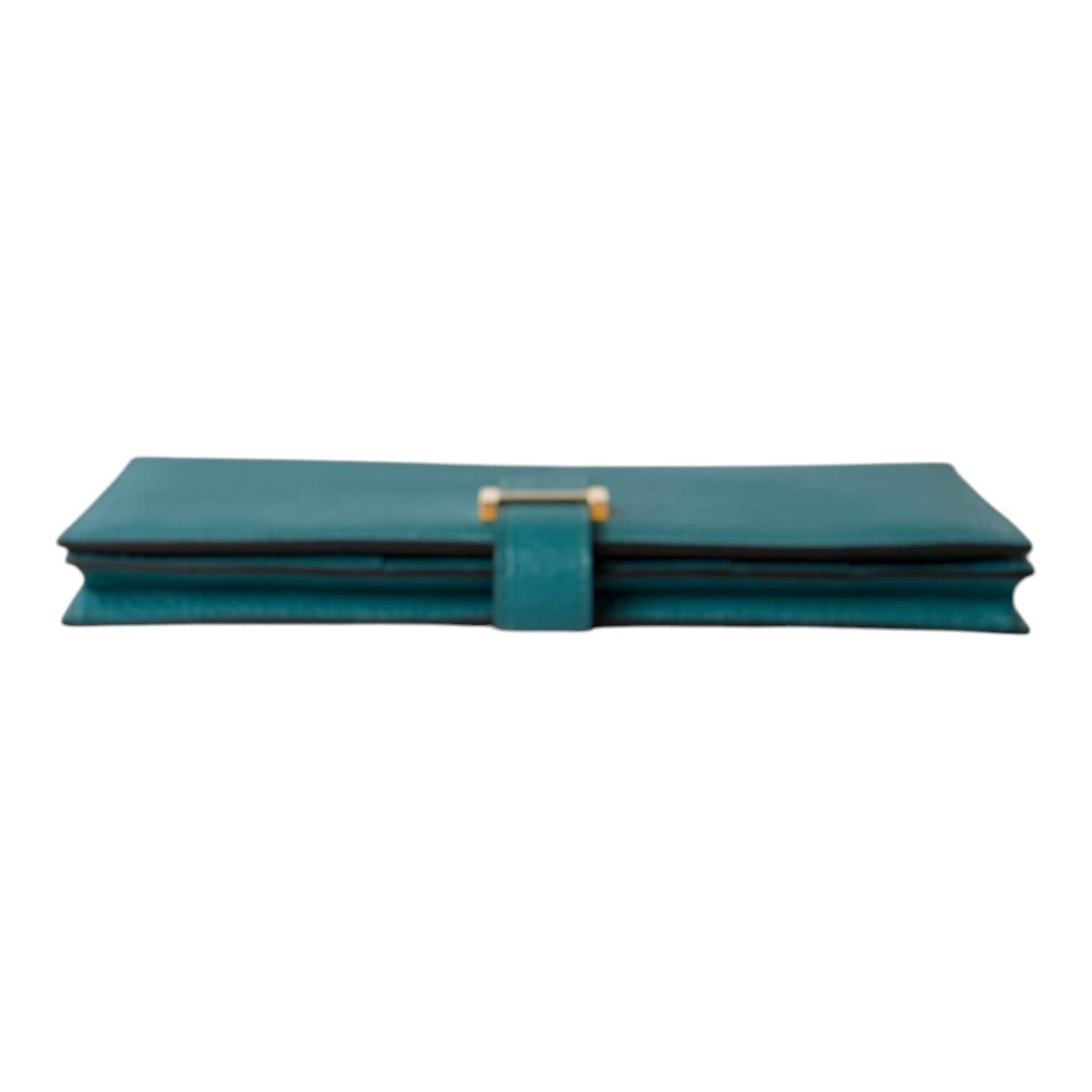 Hermes Hermes Z6 Green Wallet Bearn