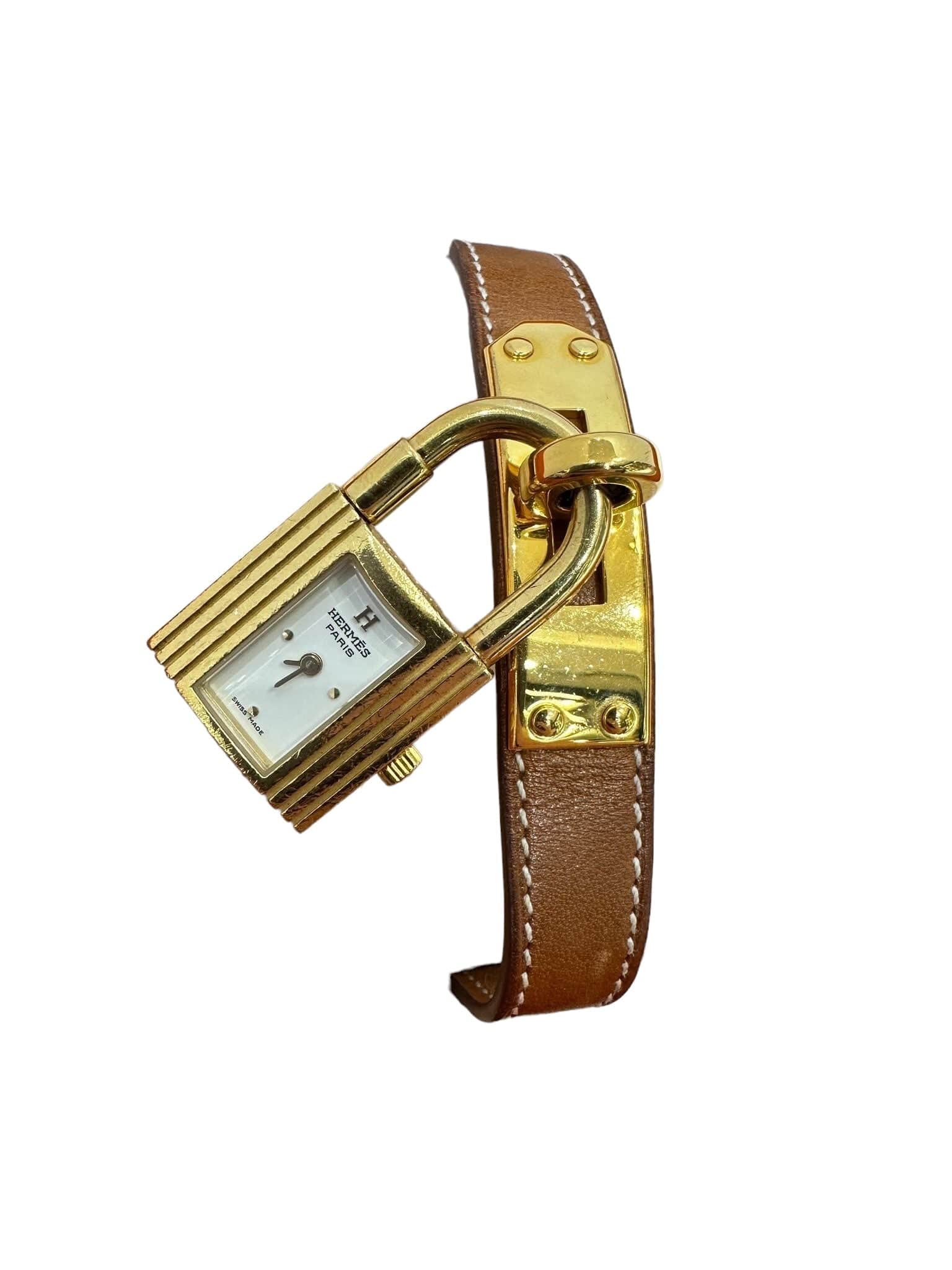 Hermes Hermes Kelly Watch with Gold Strap