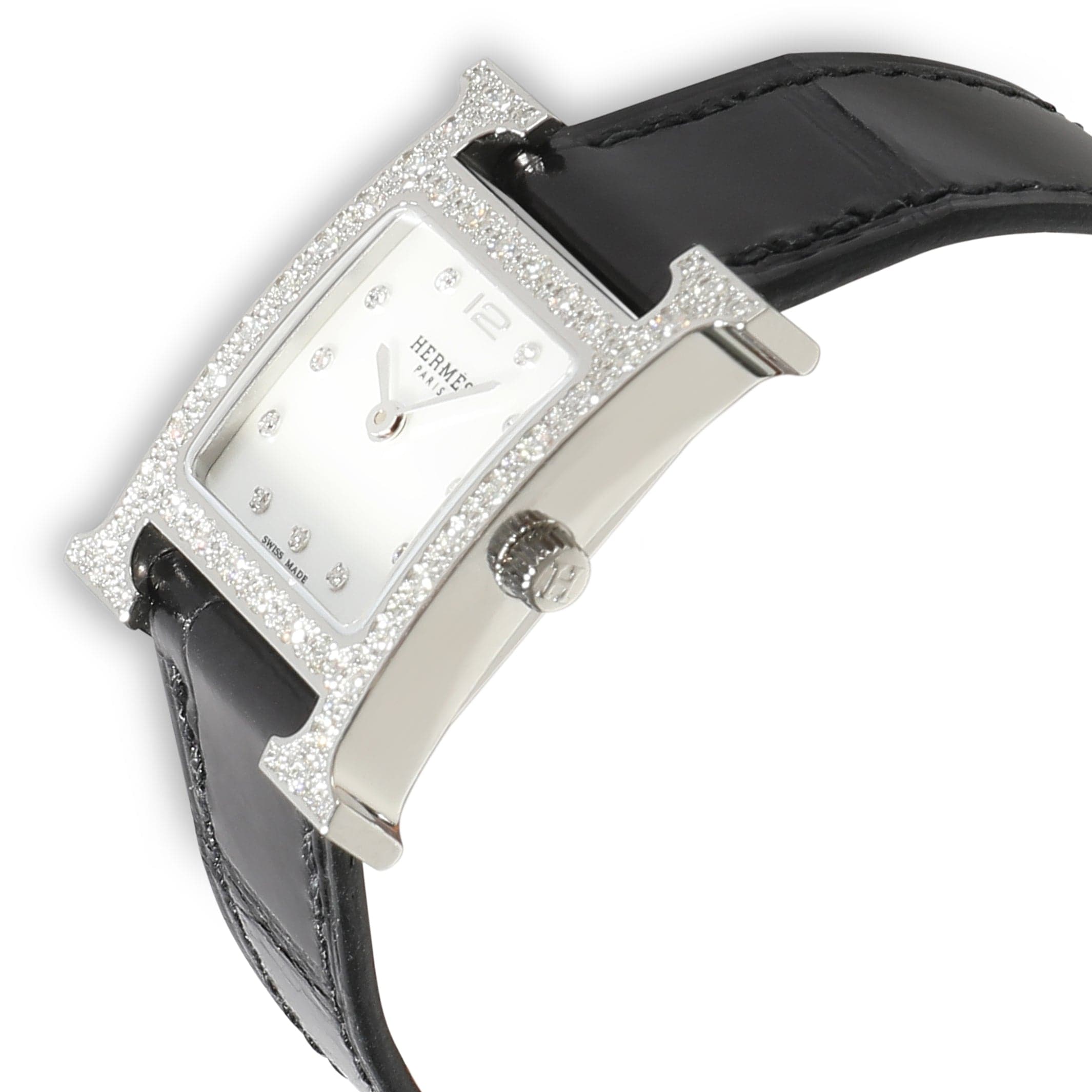 Hermès Heure H HH1.239 Women's Watch in  Stainless Steel