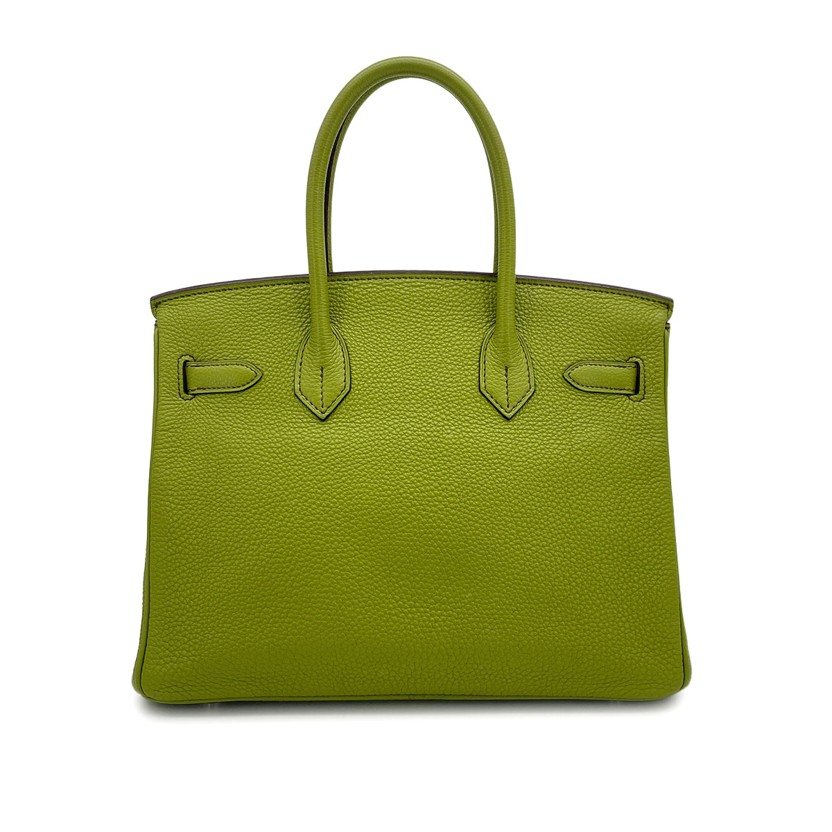 HERMES BIRKIN 30 ANIS GREEN TOGO HAND BAG 2006 SQUARE J PALLADIUM HARDWARE 90312504