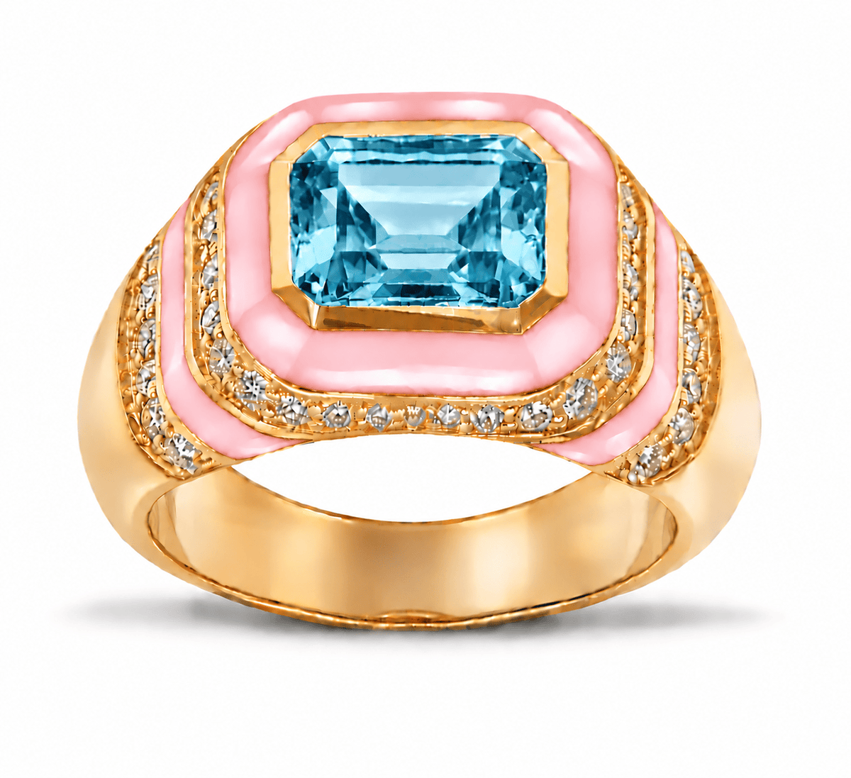 HOUSE OF ANCIENTS Kyma Dome Ring 18K Yellow Gold THOA001