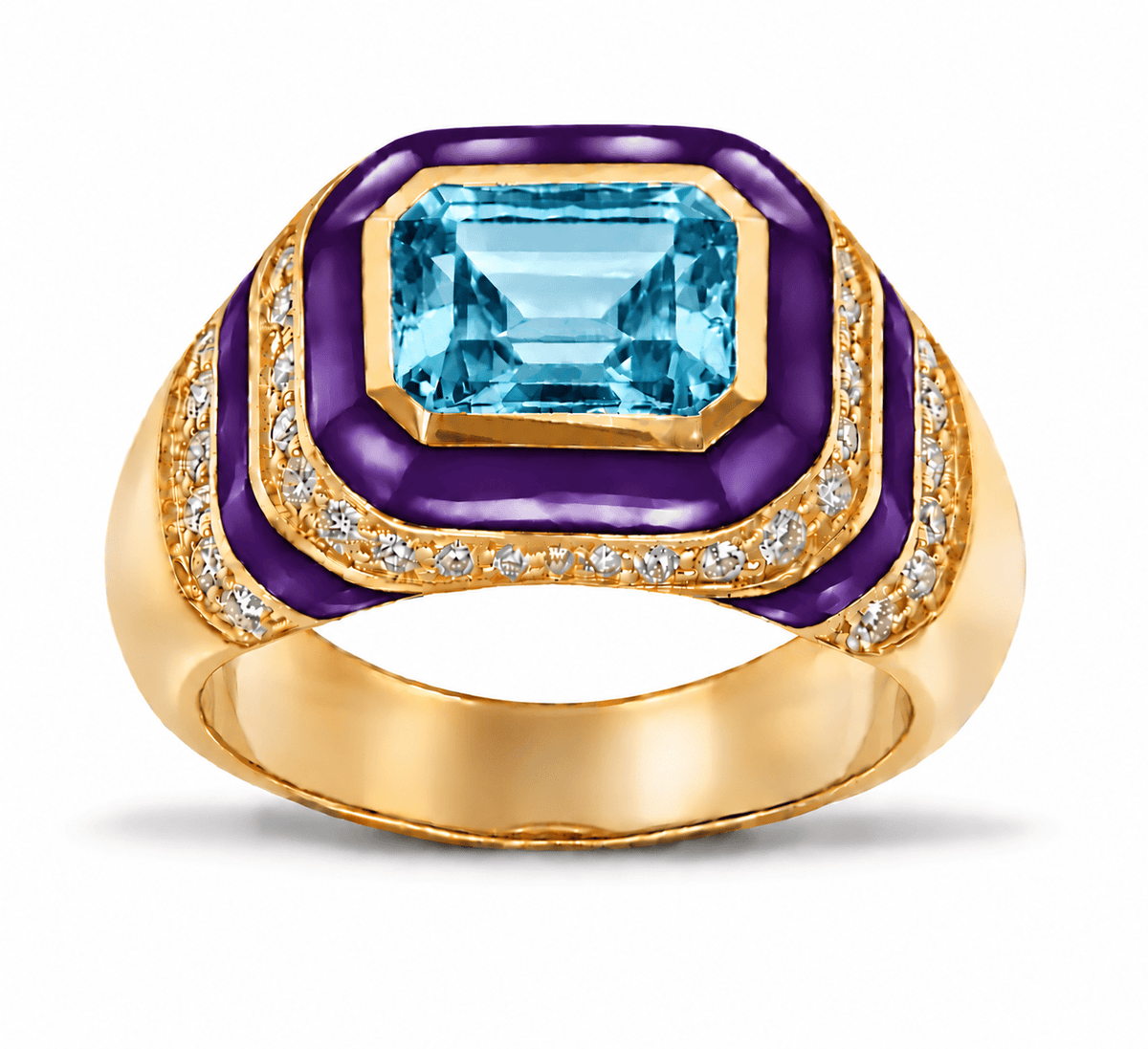 HOUSE OF ANCIENTS Kyma Dome Ring 18K Yellow Gold THOA001