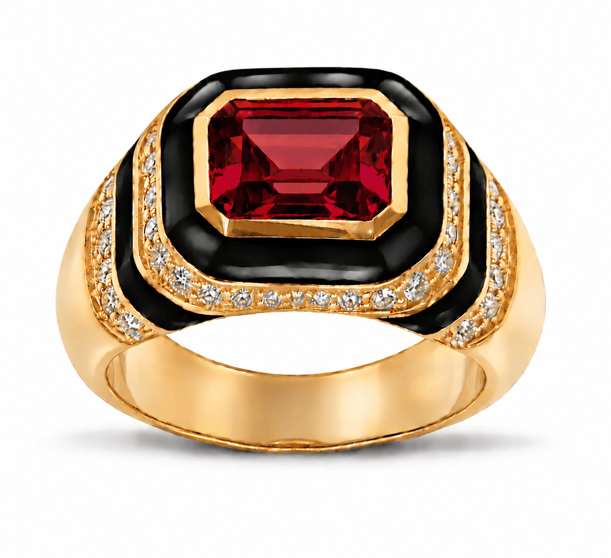 HOUSE OF ANCIENTS Kyma Dome Ring 18K Yellow Gold THOA001