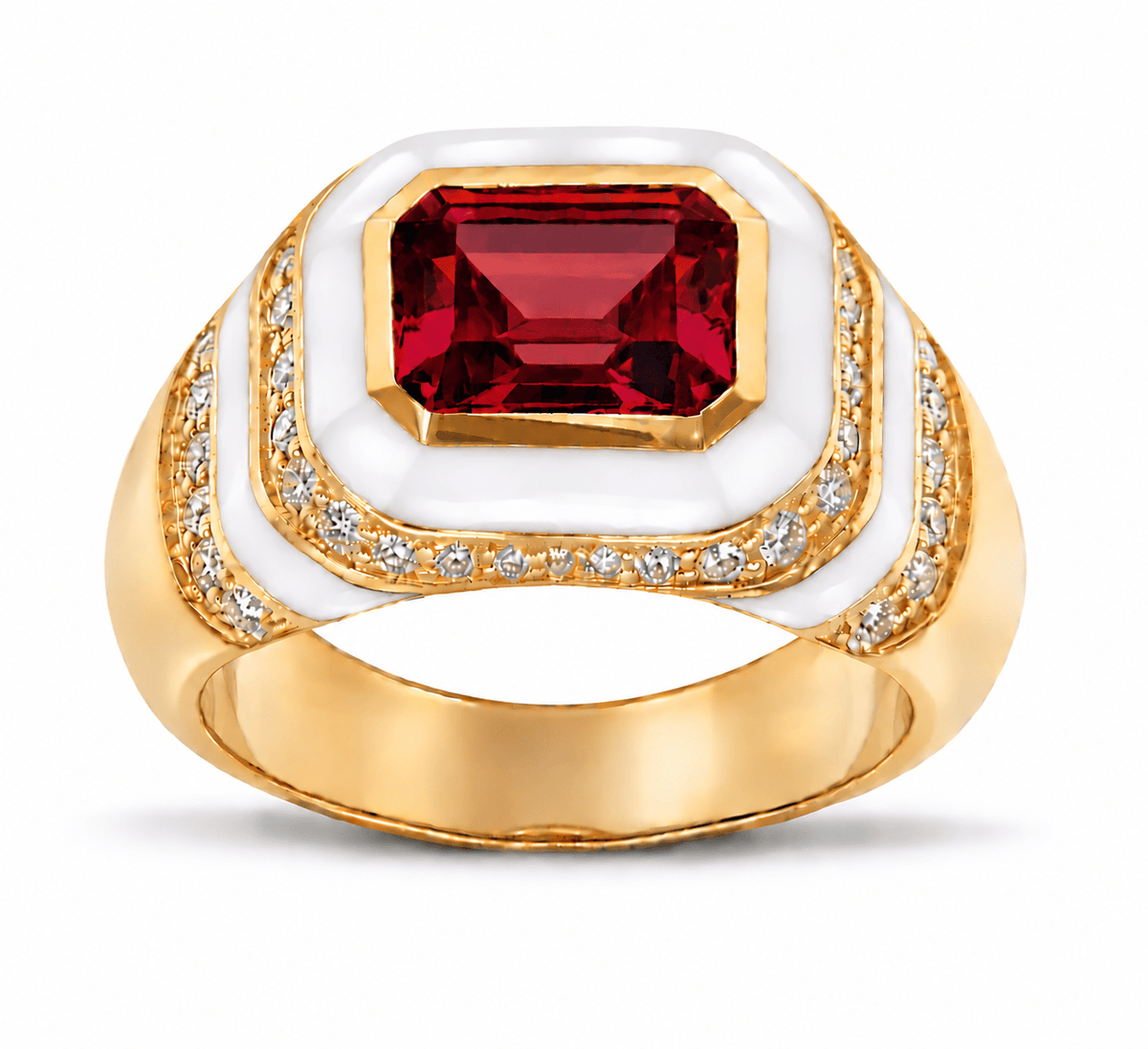 HOUSE OF ANCIENTS Kyma Dome Ring 18K Yellow Gold THOA001