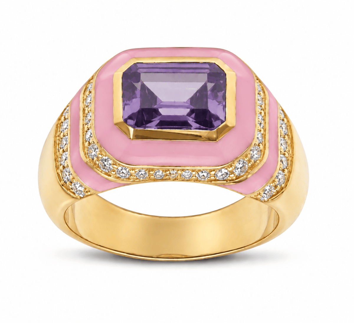 HOUSE OF ANCIENTS Kyma Dome Ring 18K Yellow Gold THOA001
