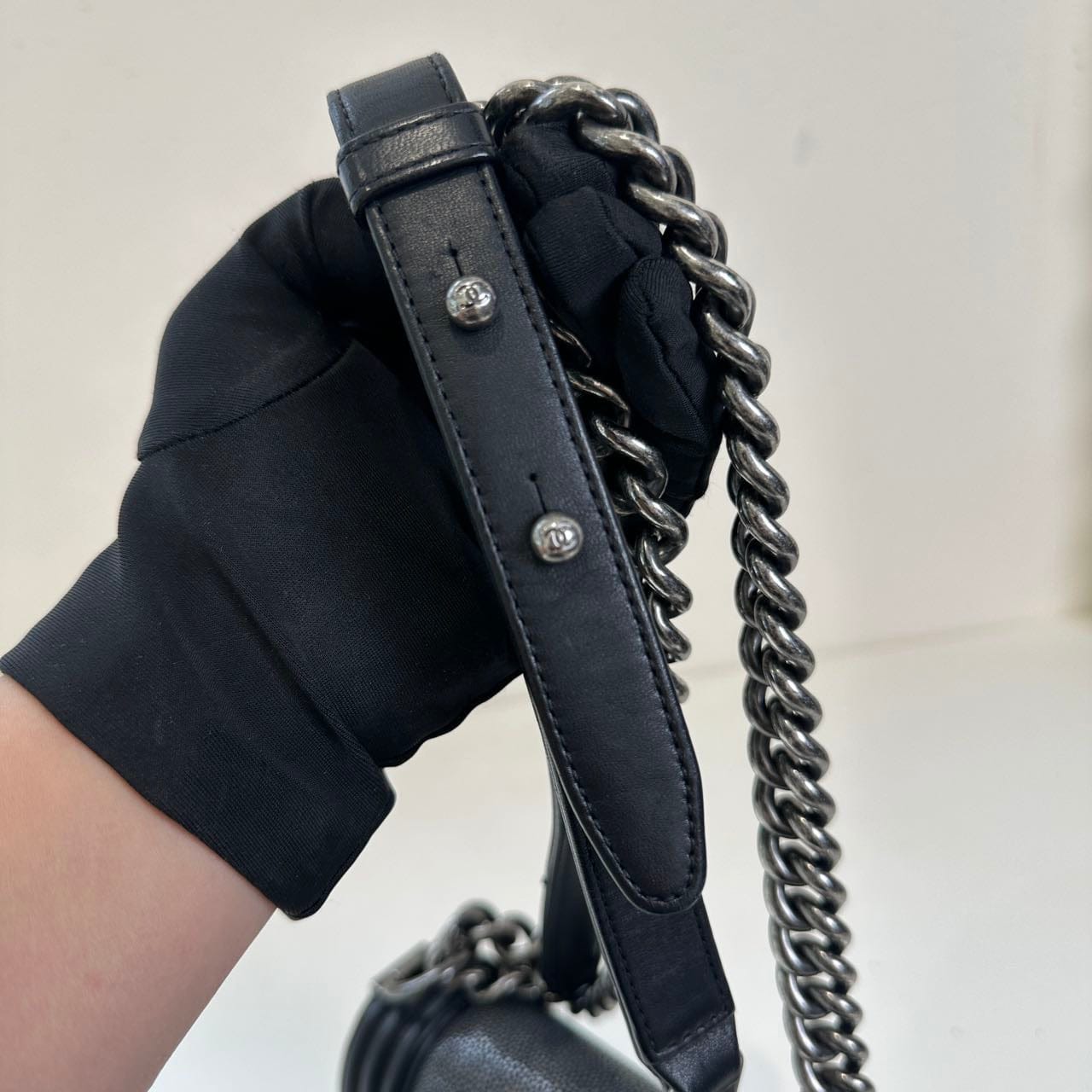 Iconn Boutique Chanel  Galuchat Stingray Mini Boy Flap