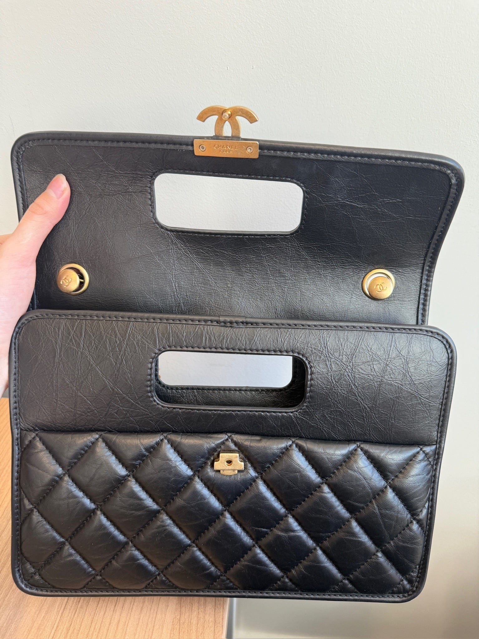 Iconn Boutique Chanel  Graphic Catch Flap Bag