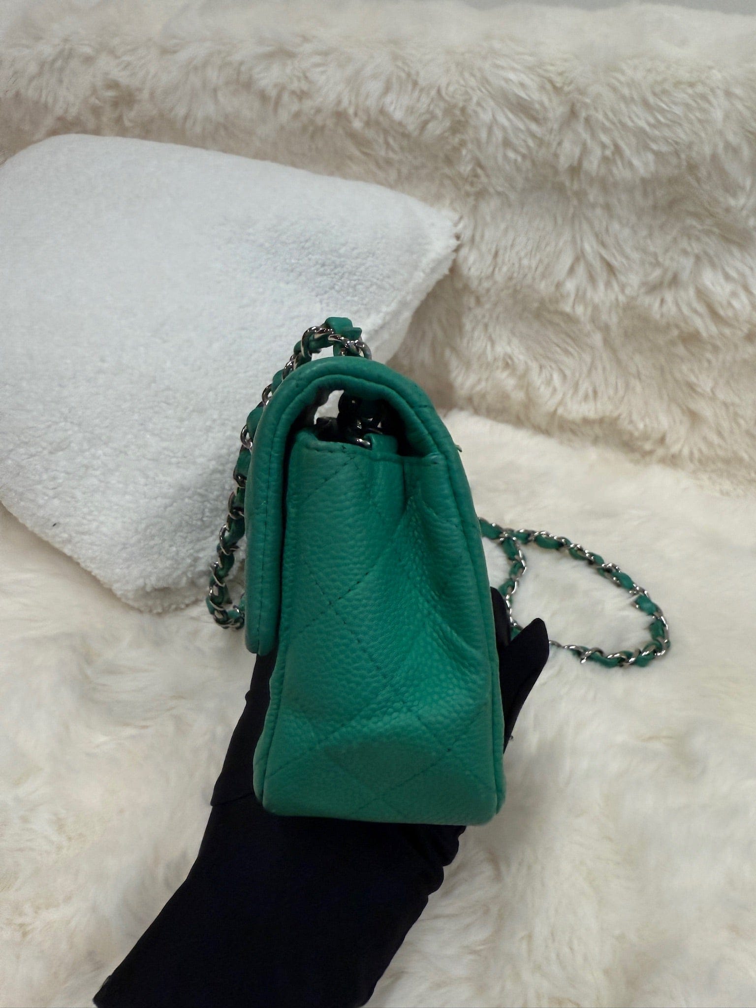 Iconn Boutique Chanel Mini Classic Flap – Green