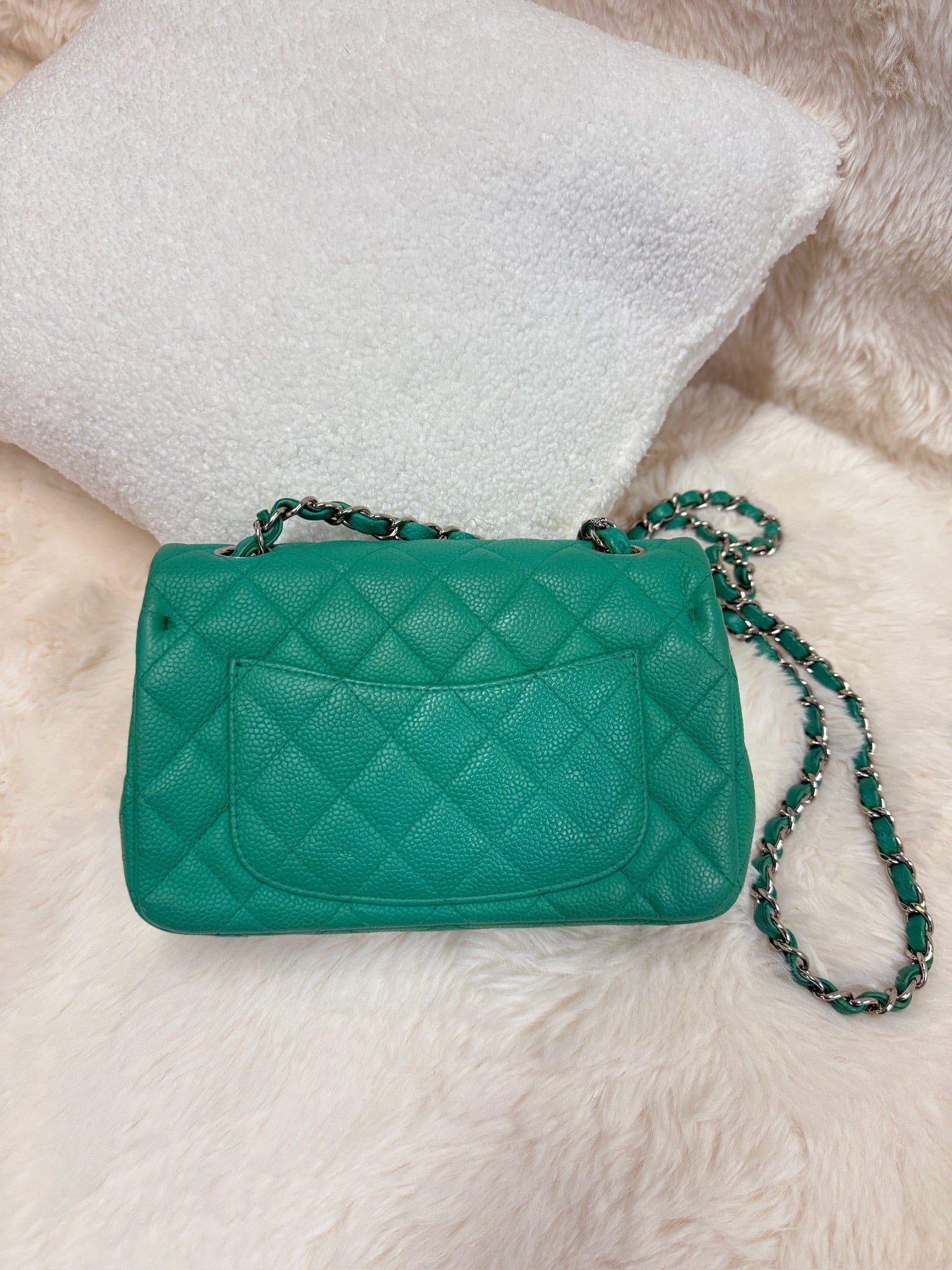 Iconn Boutique Chanel Mini Classic Flap – Green