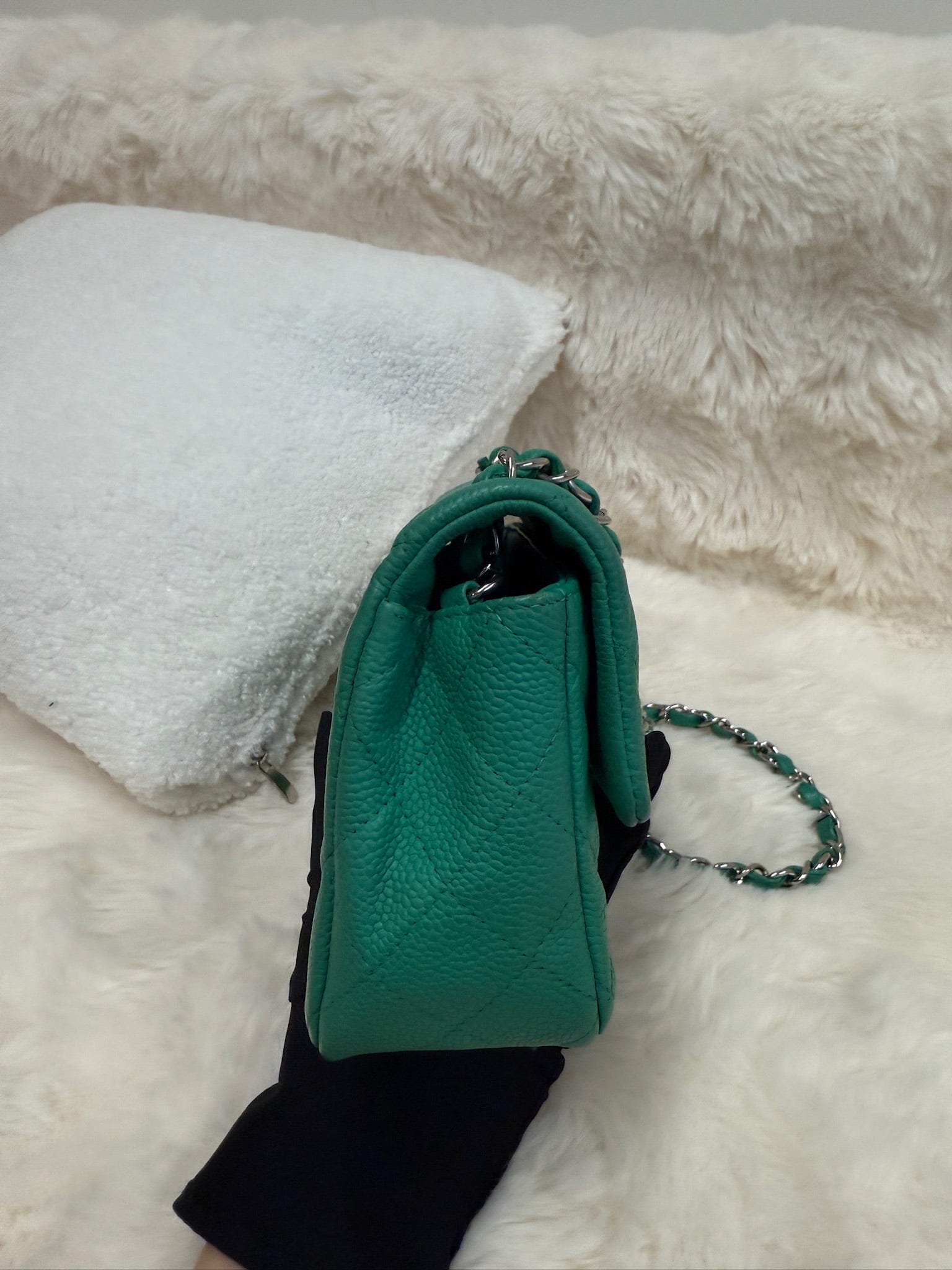 Iconn Boutique Chanel Mini Classic Flap – Green