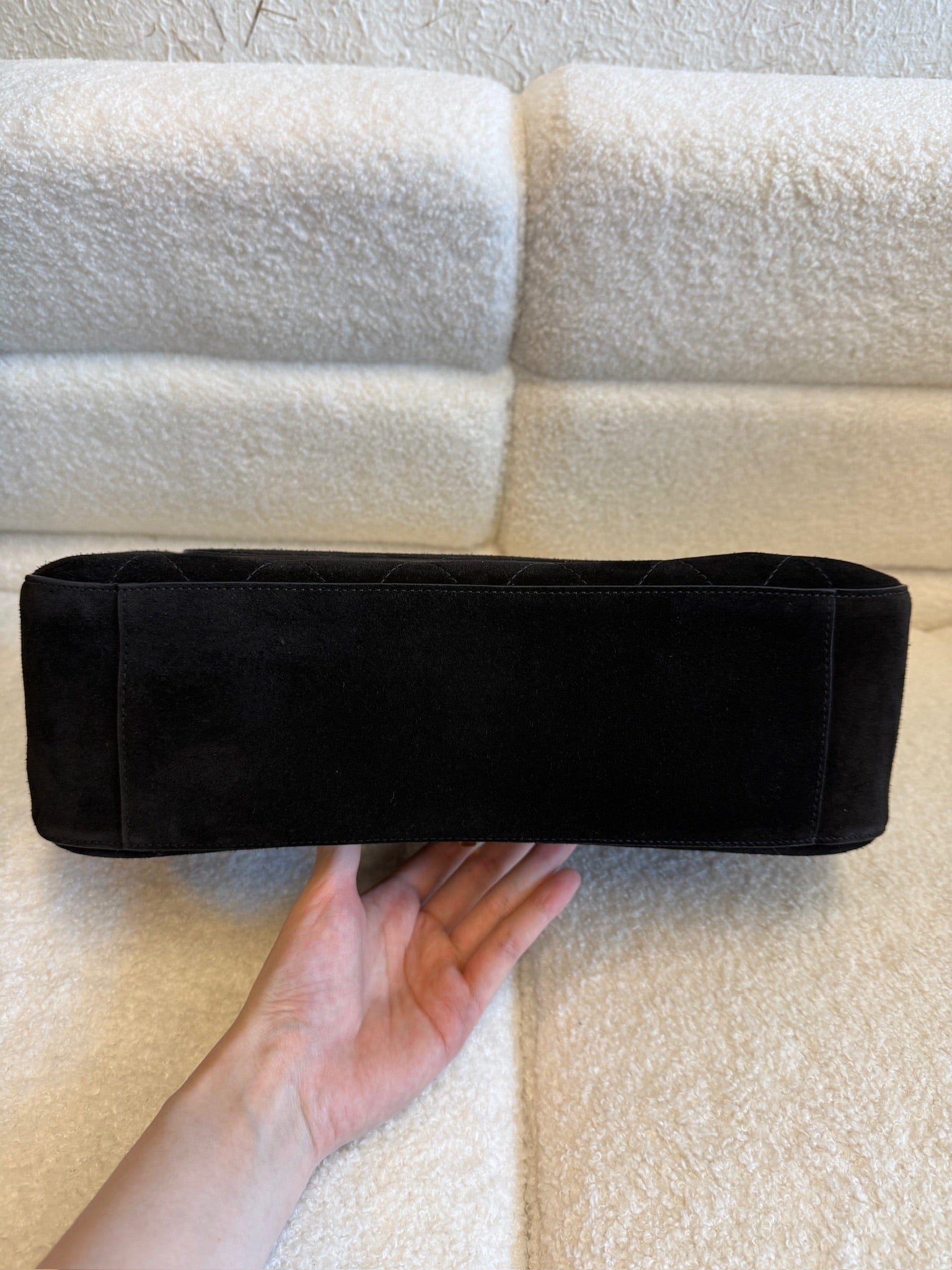 Iconn Boutique Chanel Suede Calfskin Souplissimo Maxi Flap Black