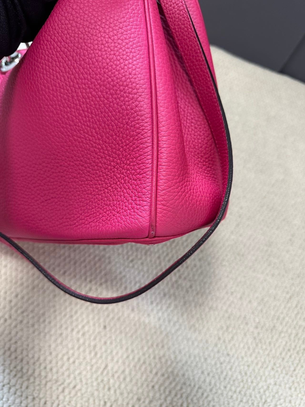 Iconn Boutique Christian Dior Calfskin Medium Diorissimo Bag Fuchsia