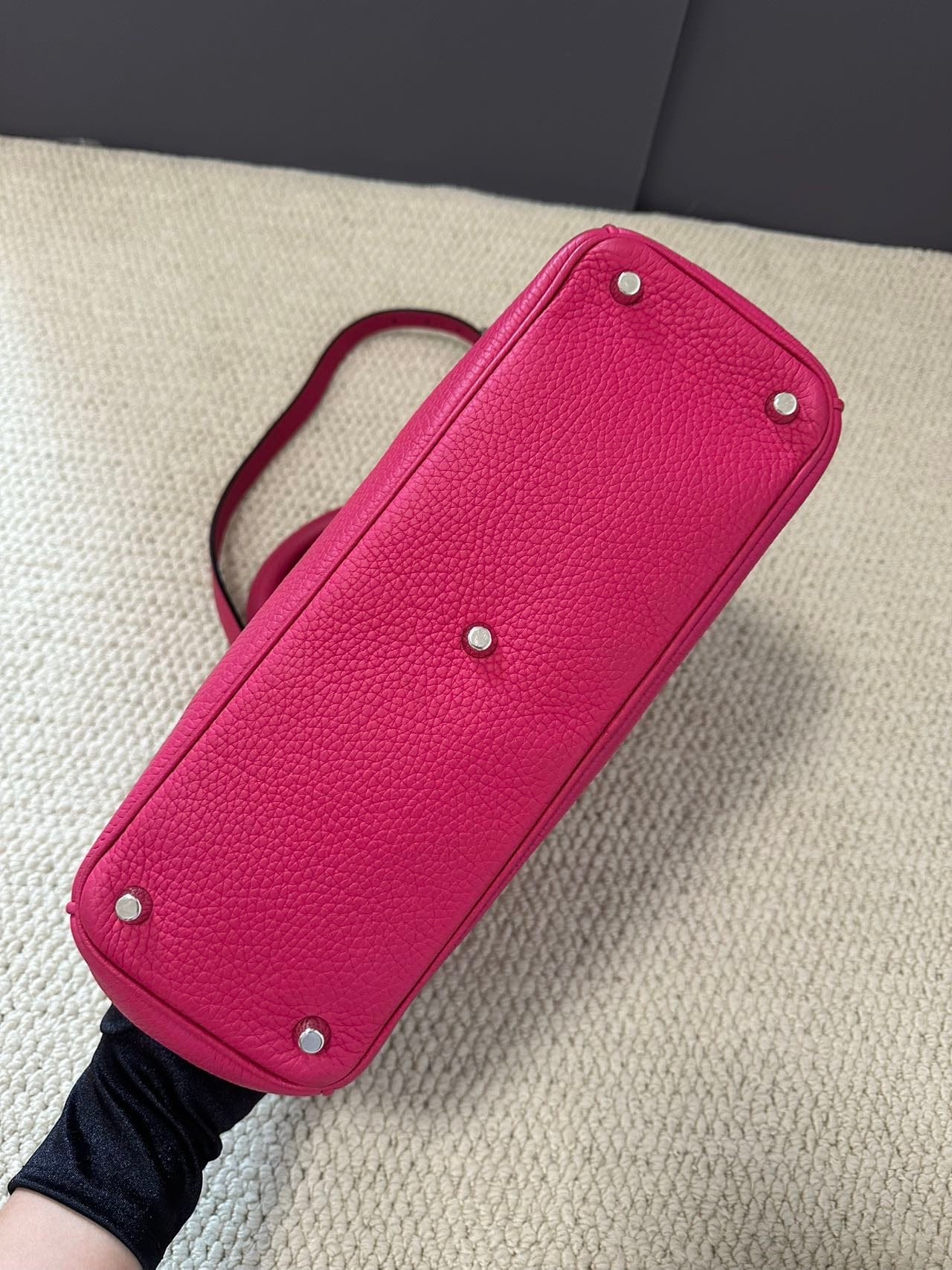 Iconn Boutique Christian Dior Calfskin Medium Diorissimo Bag Fuchsia