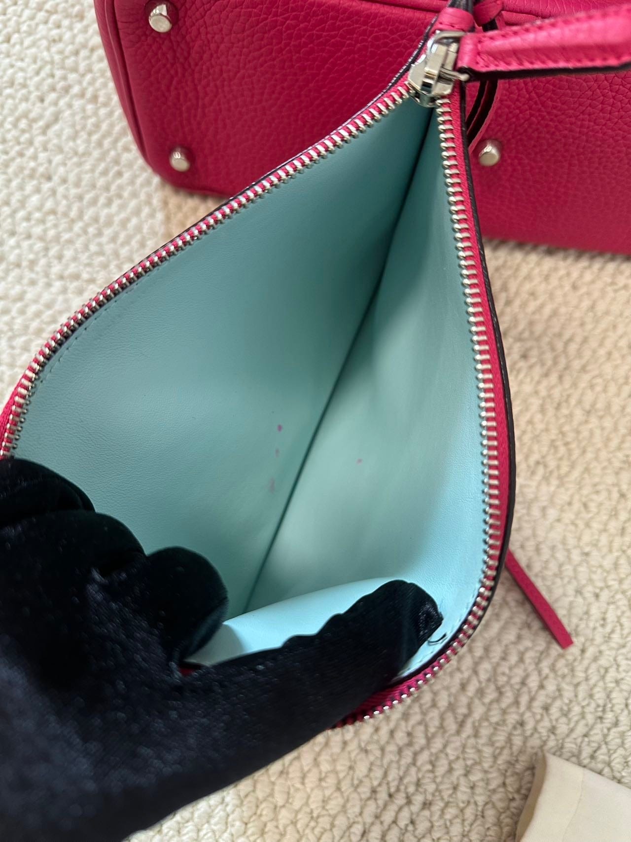 Iconn Boutique Christian Dior Calfskin Medium Diorissimo Bag Fuchsia