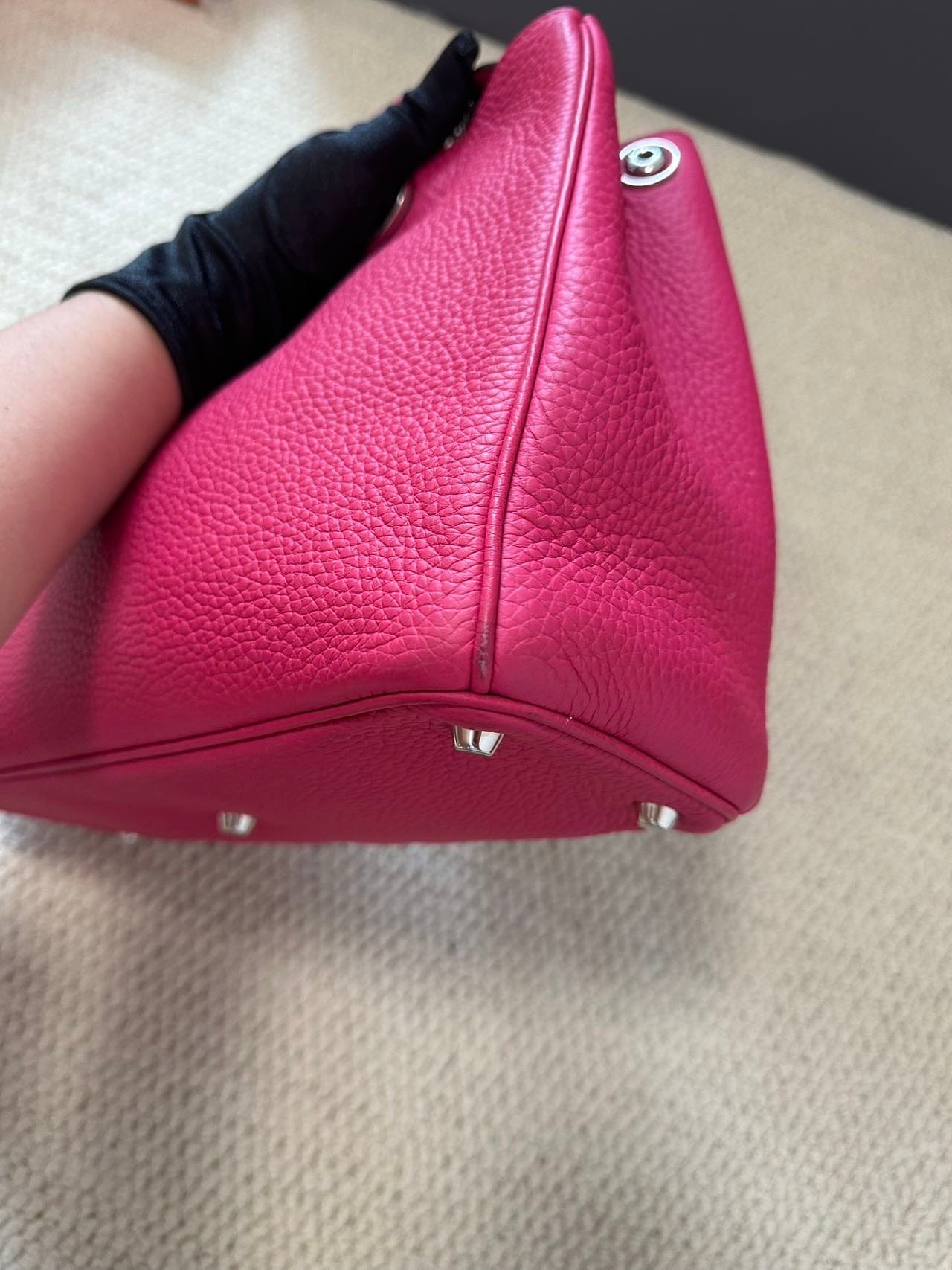 Iconn Boutique Christian Dior Calfskin Medium Diorissimo Bag Fuchsia