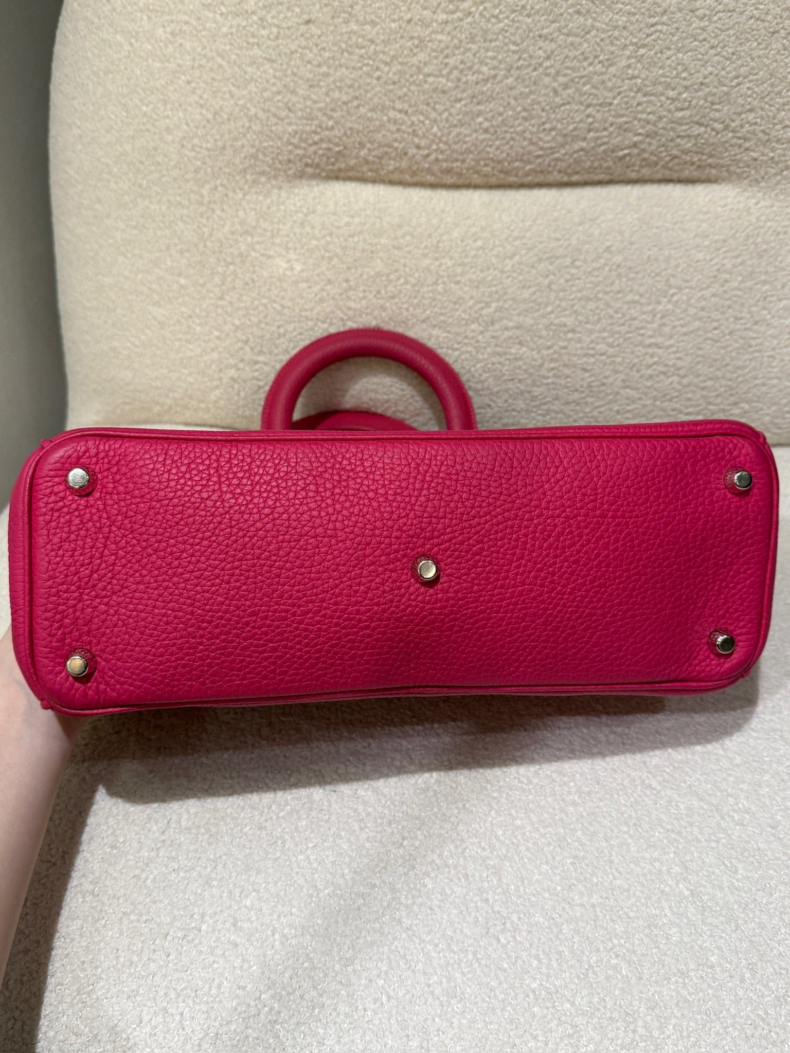 Iconn Boutique Christian Dior Calfskin Medium Diorissimo Bag Fuchsia