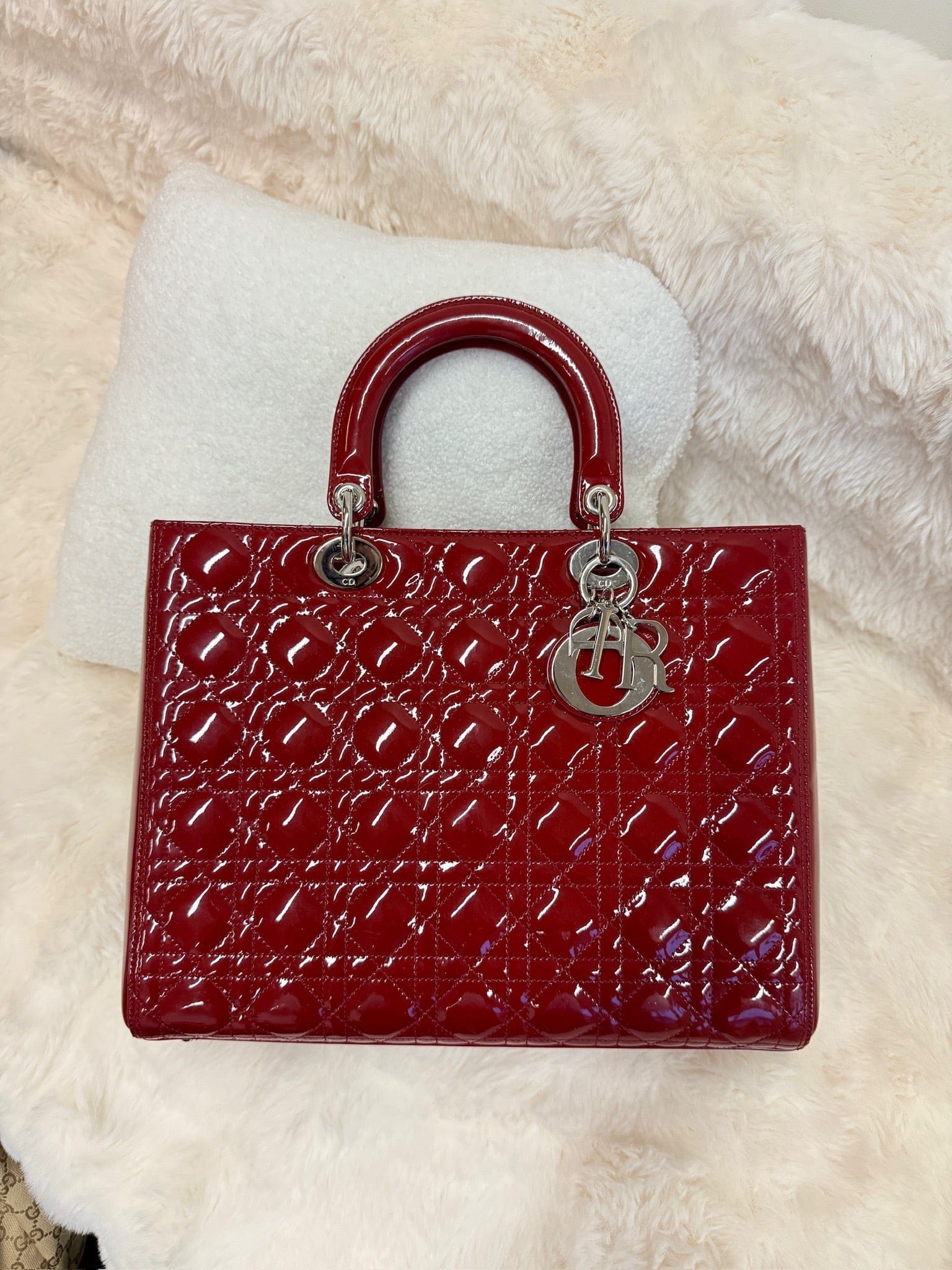 Iconn Boutique Dior Lady Dior Top Handle Bag