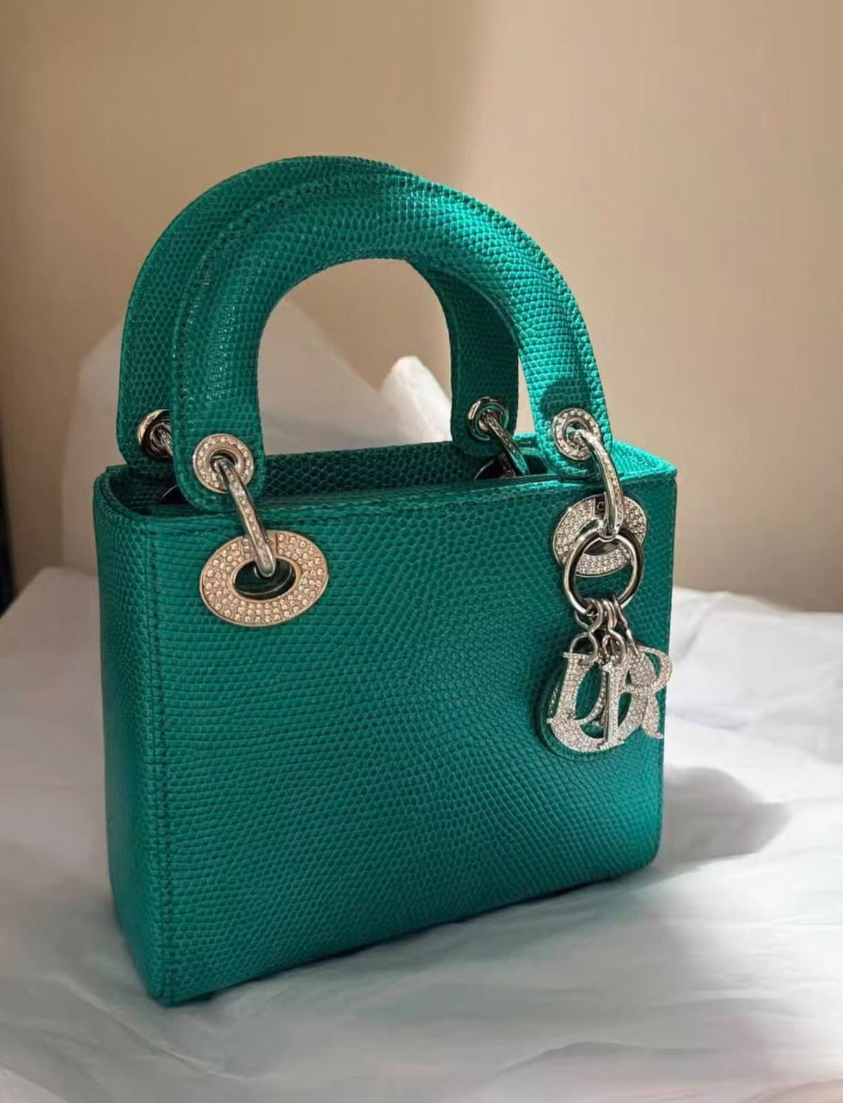 Dior Lizard Green Lady Dior mini