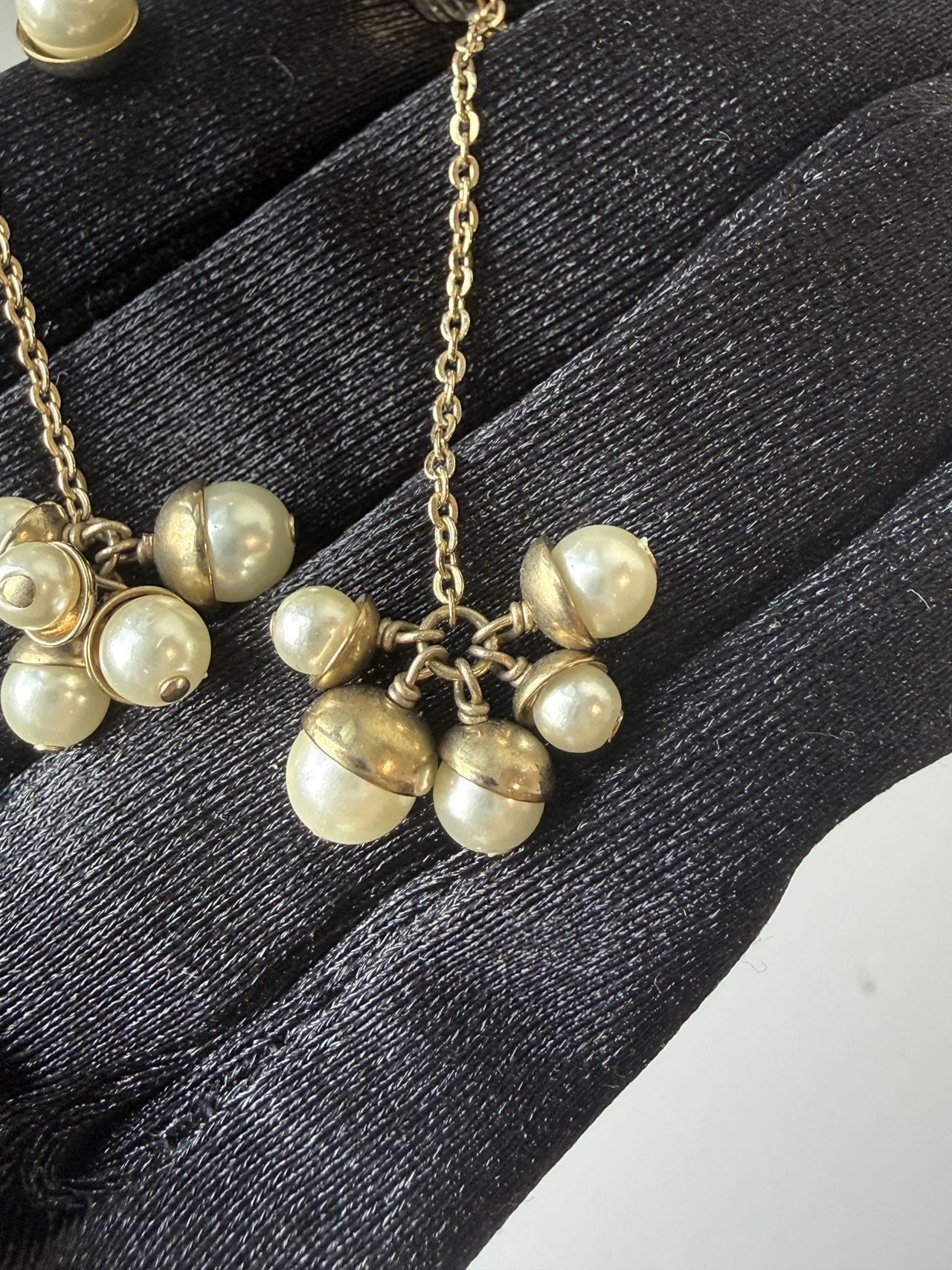 Iconn Boutique Dior Pearl Drop earring in Gold-Tone Metal