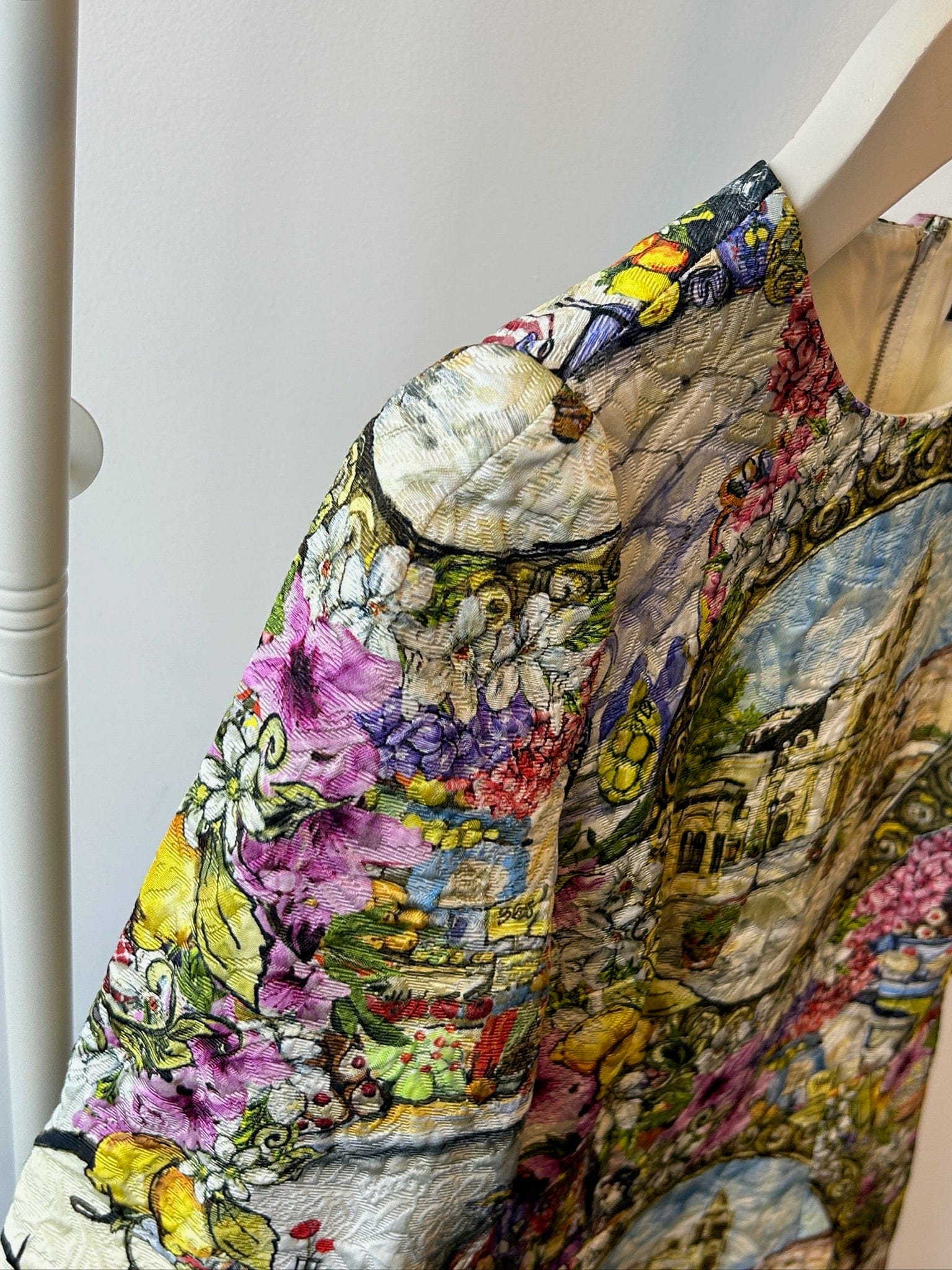 Iconn Boutique DOLCE & GABBANA SS16 Italian floral fruit market print jacquard dress