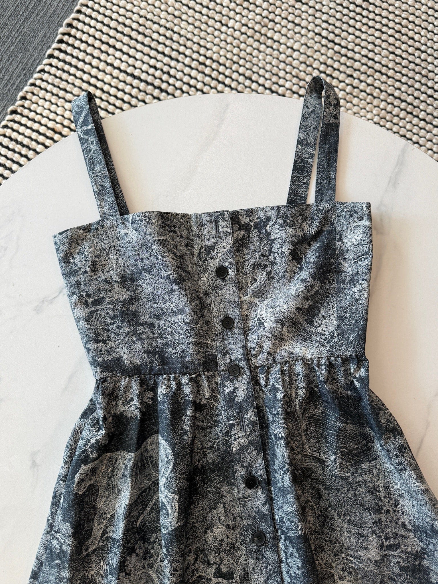 Iconn Boutique FR34 Christian Dior Grey Monogram Sleeveless Top