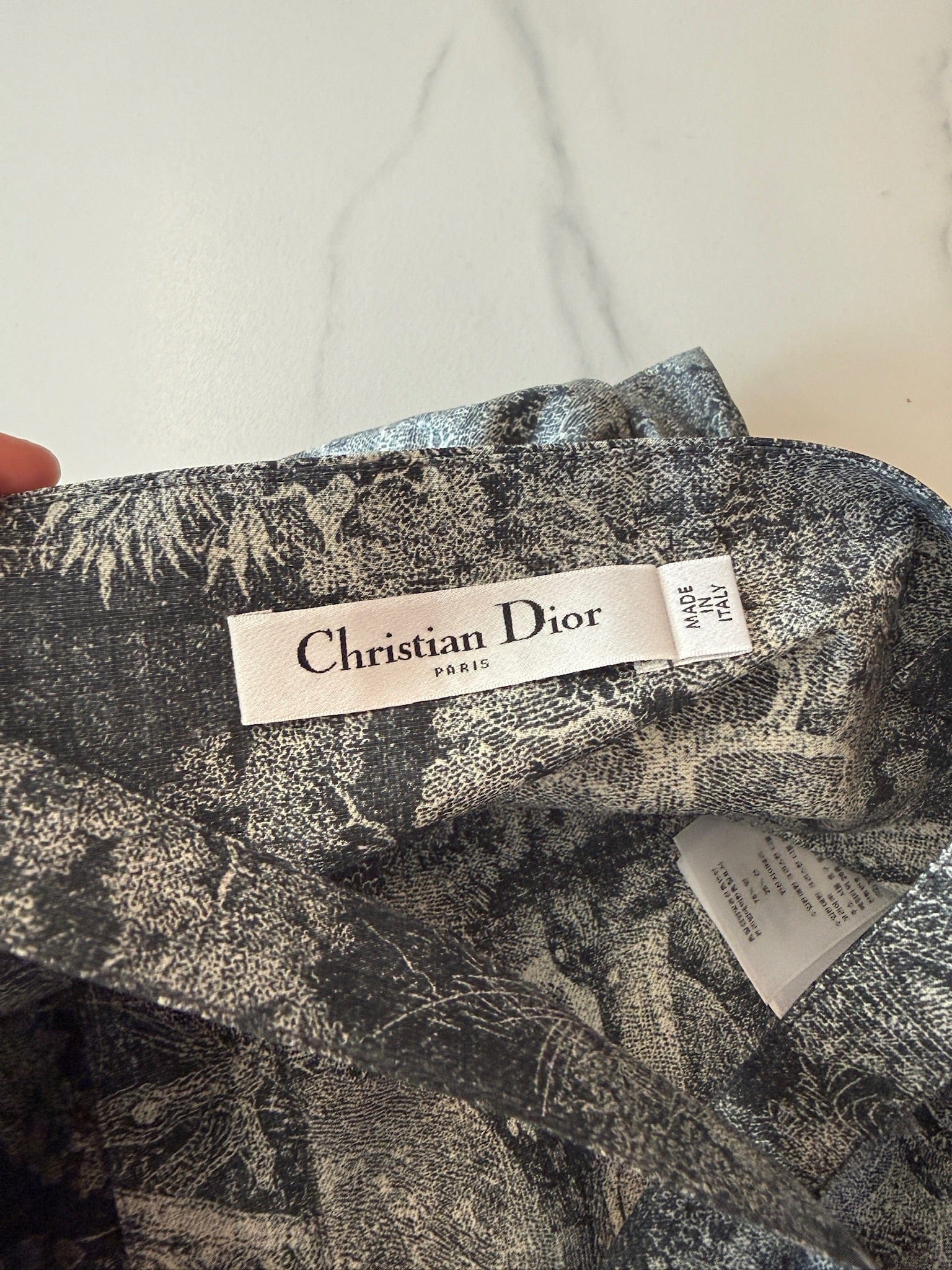 Iconn Boutique FR34 Christian Dior Grey Monogram Sleeveless Top