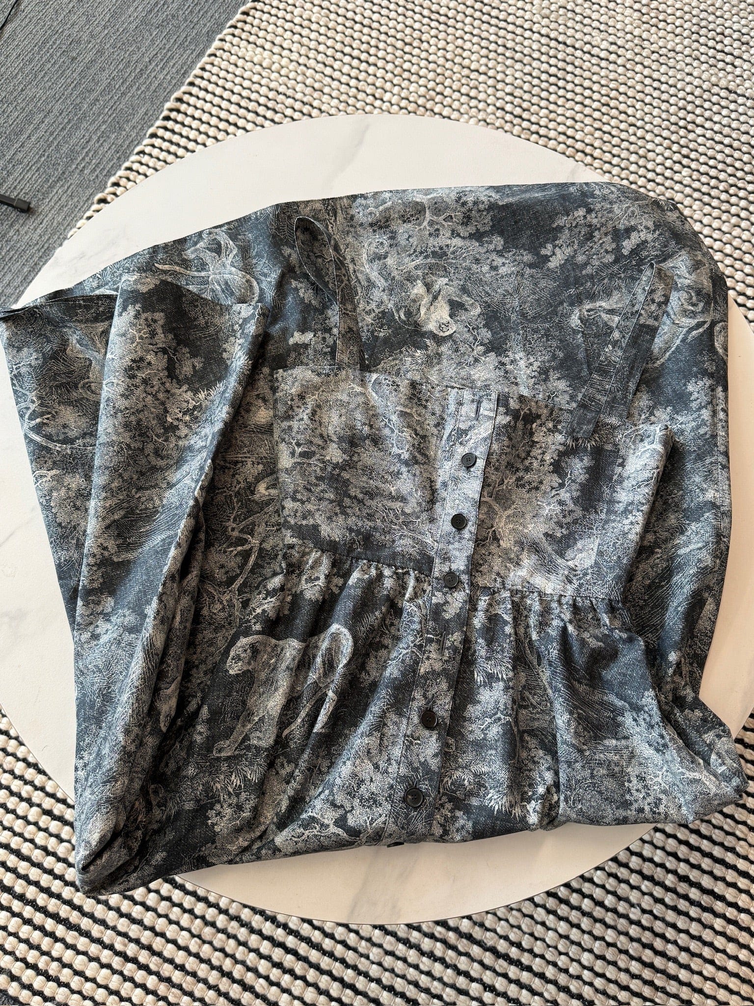 Iconn Boutique FR34 Christian Dior Grey Monogram Sleeveless Top