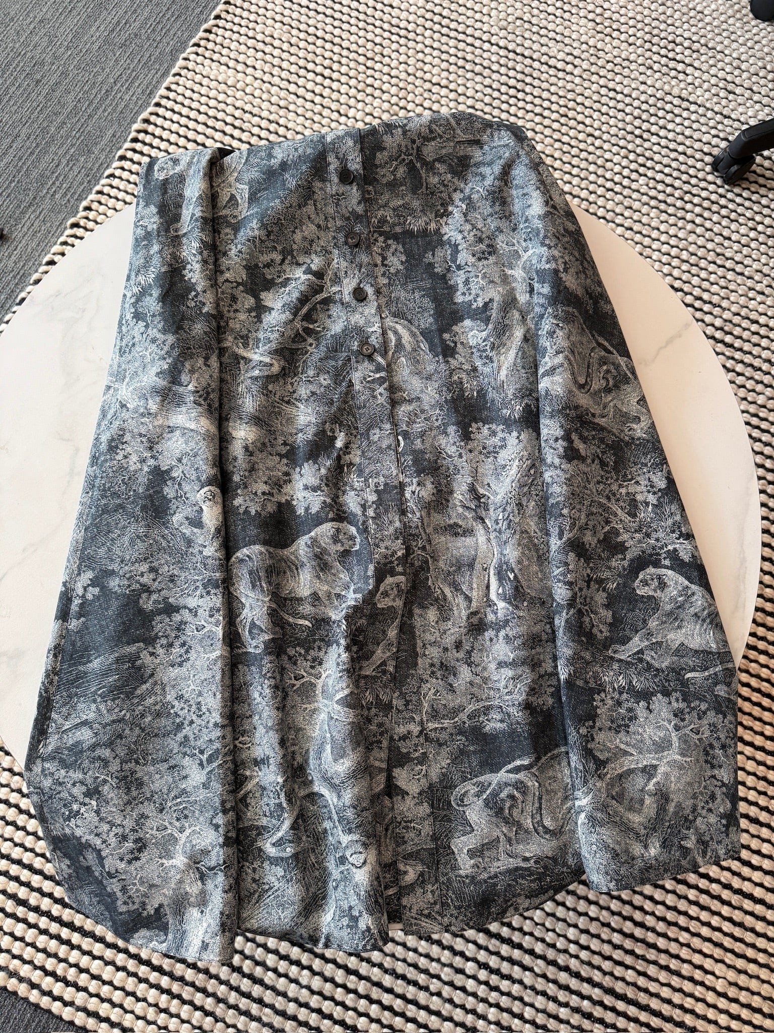 Iconn Boutique FR34 Christian Dior Grey Monogram Sleeveless Top