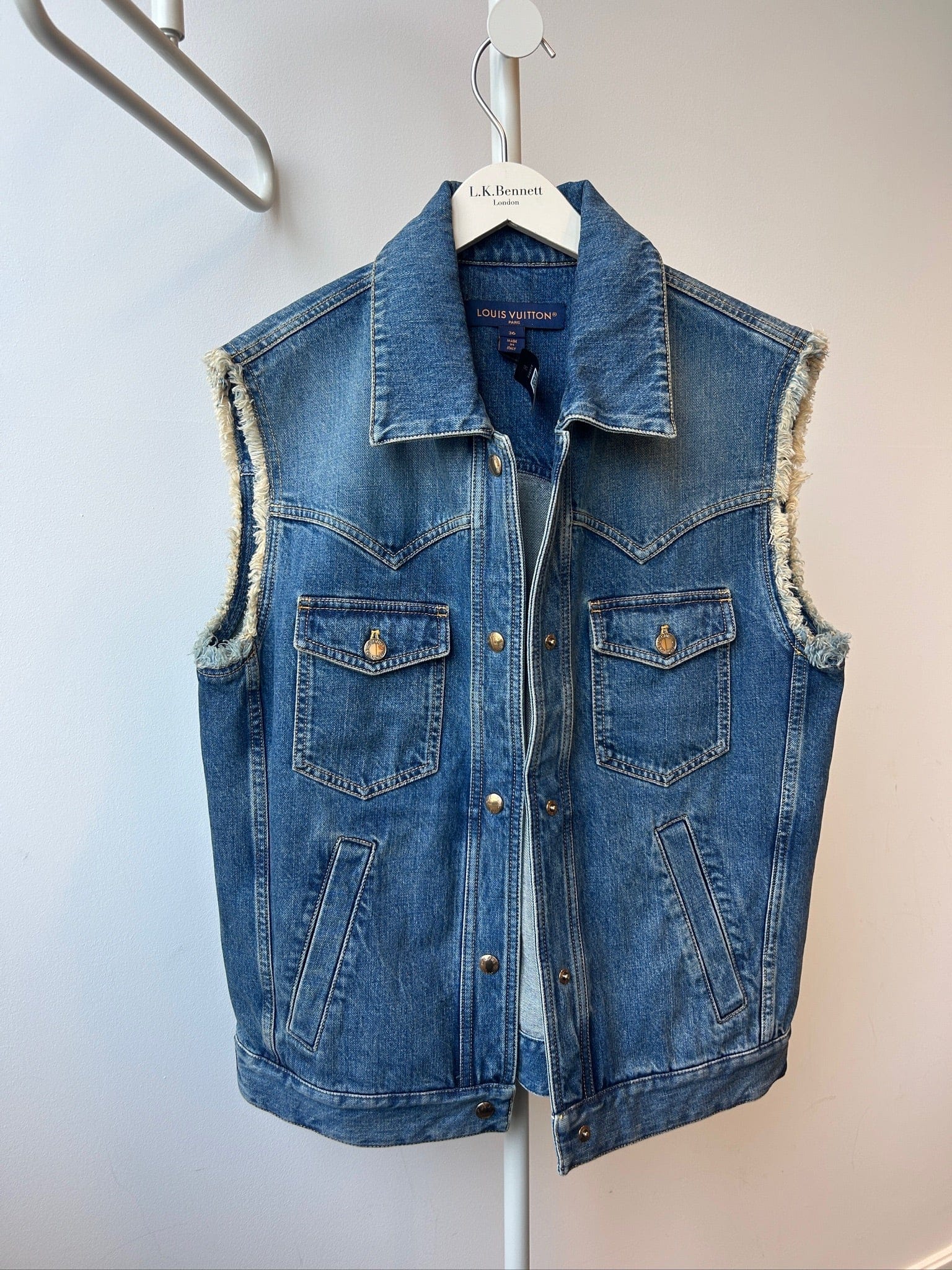 Iconn Boutique FR36 Louis Vuitton Denim Vest