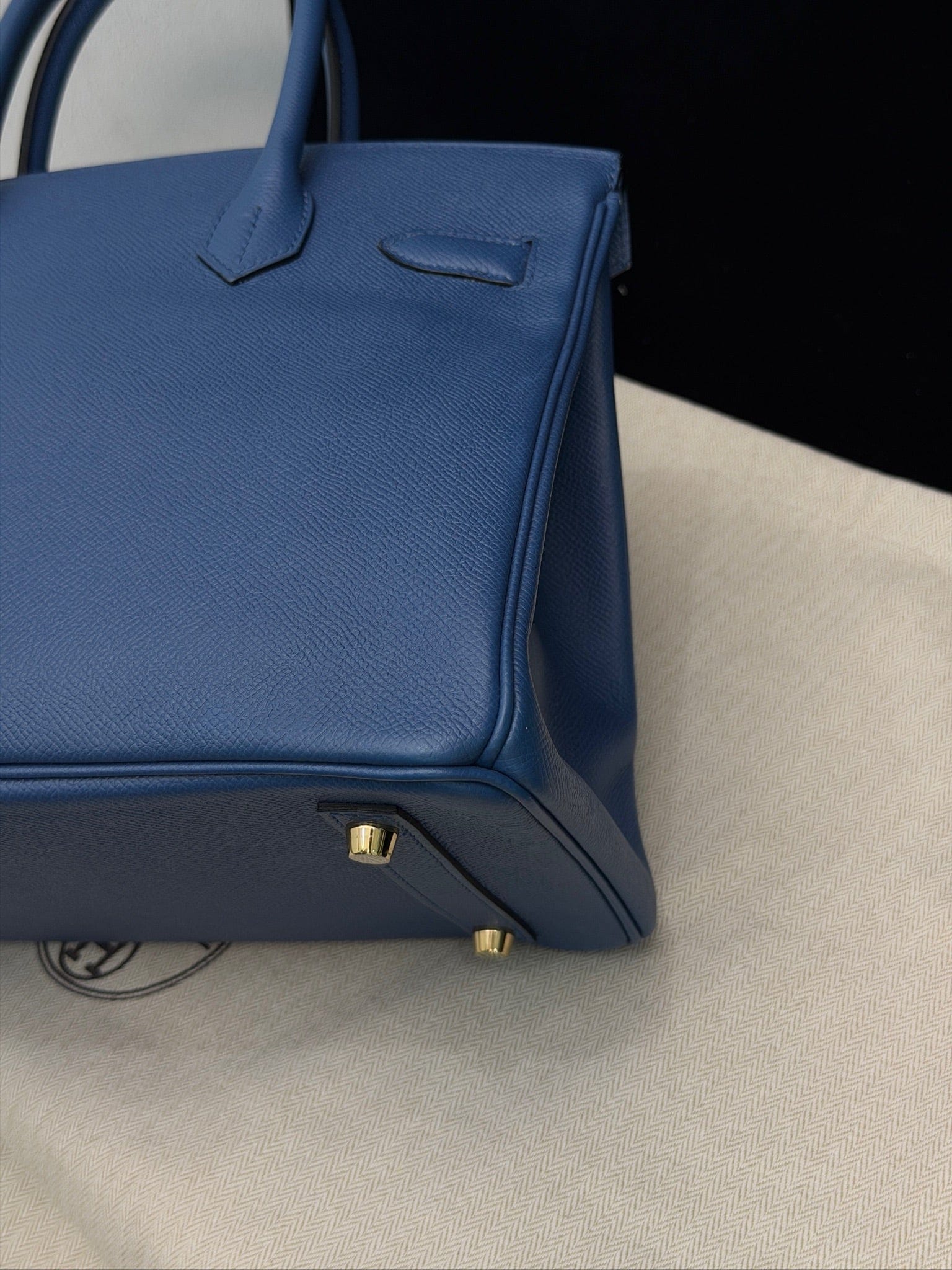 Iconn Boutique Hermès Birkin 30 Blue Brighton Epsom Leather GHW Stamp X