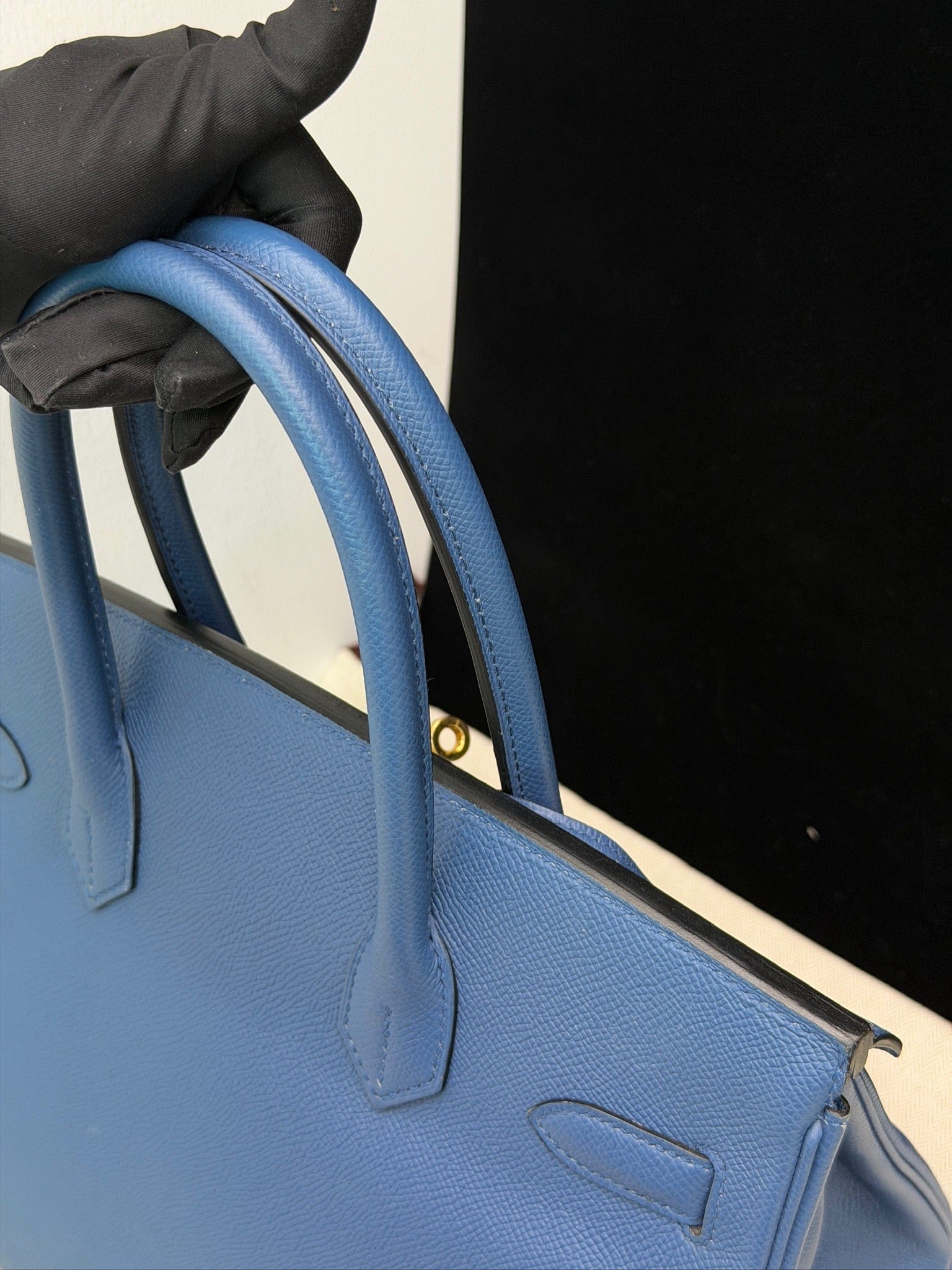 Iconn Boutique Hermès Birkin 30 Blue Brighton Epsom Leather GHW Stamp X
