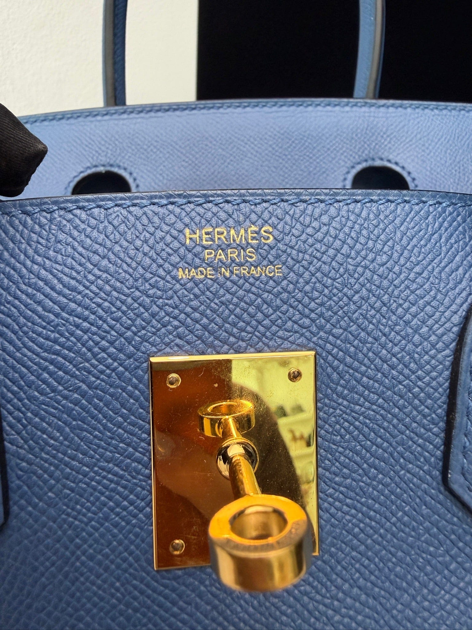 Iconn Boutique Hermès Birkin 30 Blue Brighton Epsom Leather GHW Stamp X