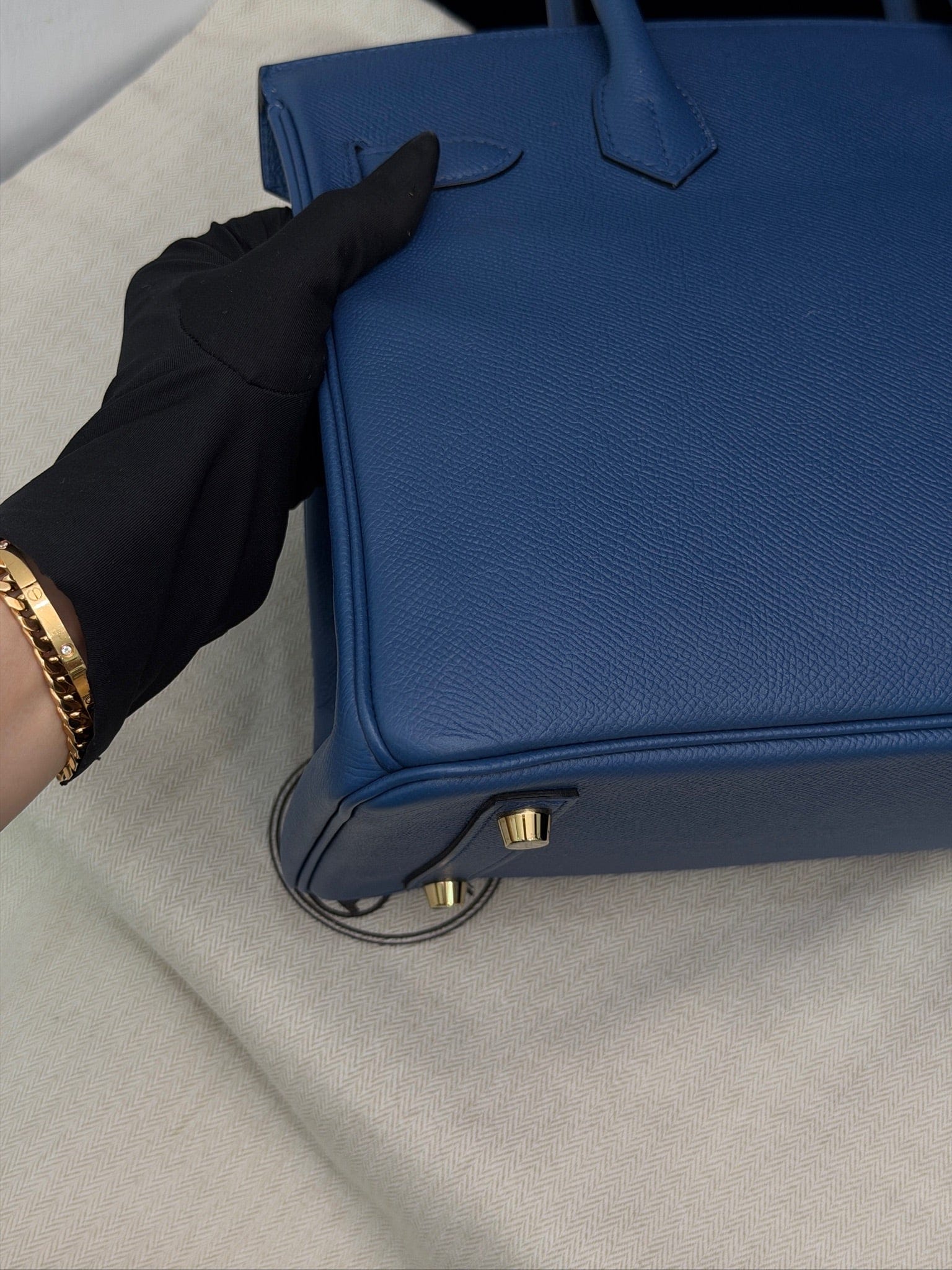 Iconn Boutique Hermès Birkin 30 Blue Brighton Epsom Leather GHW Stamp X