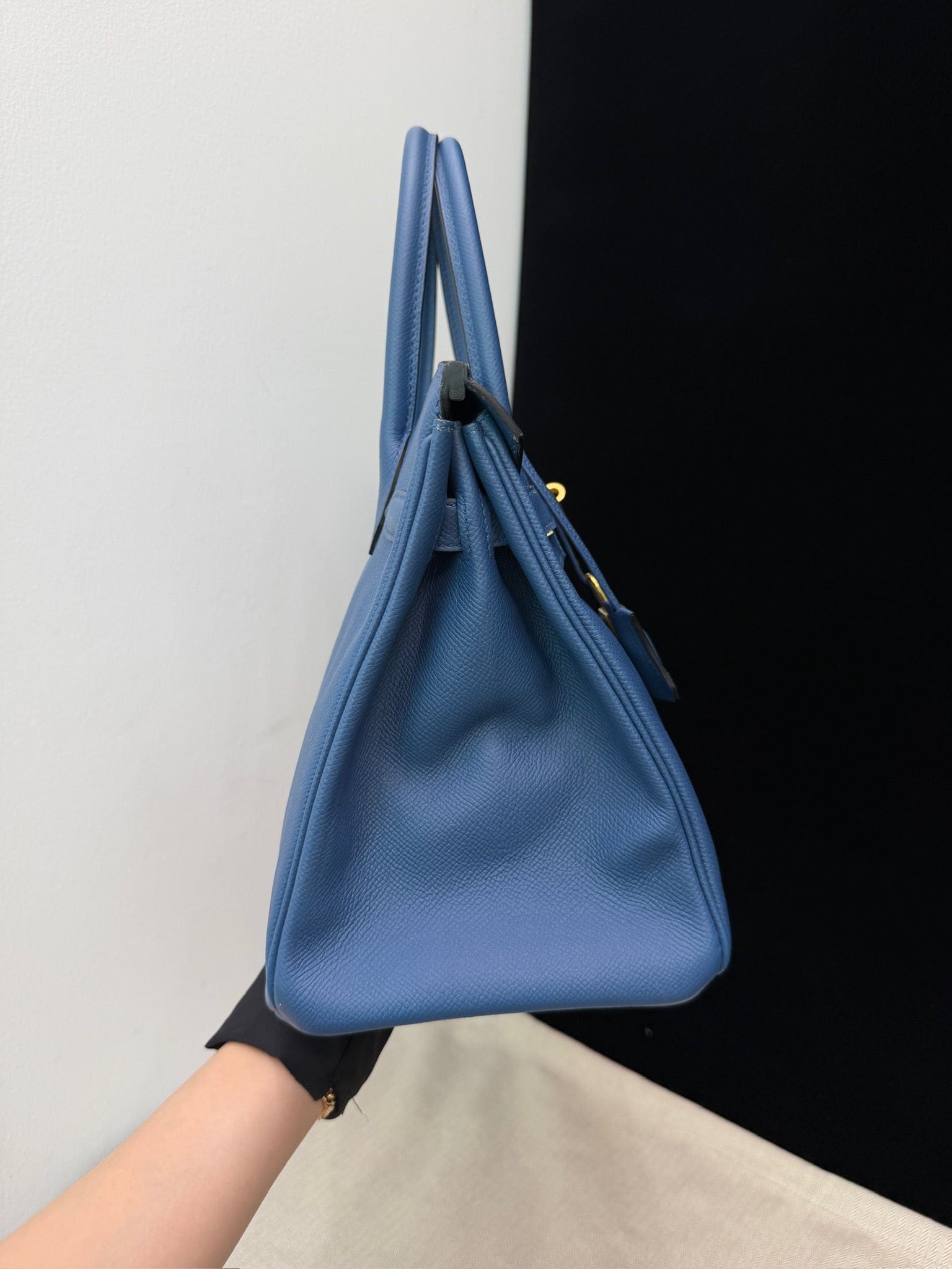 Iconn Boutique Hermès Birkin 30 Blue Brighton Epsom Leather GHW Stamp X
