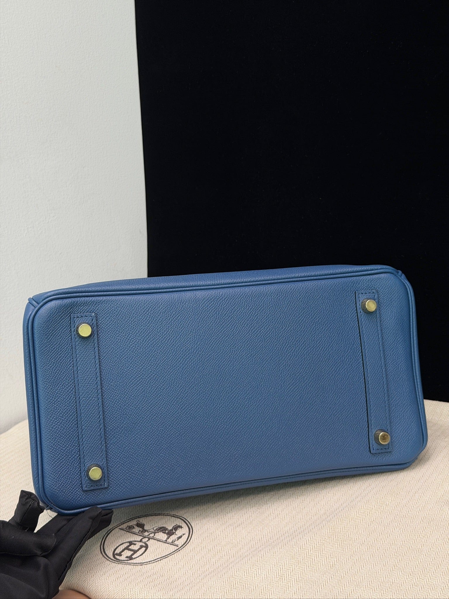 Iconn Boutique Hermès Birkin 30 Blue Brighton Epsom Leather GHW Stamp X