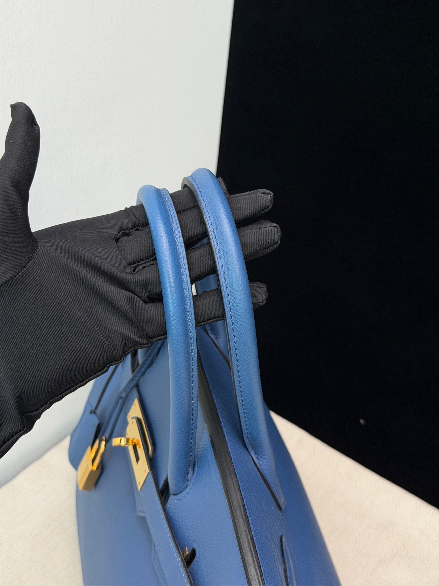Iconn Boutique Hermès Birkin 30 Blue Brighton Epsom Leather GHW Stamp X