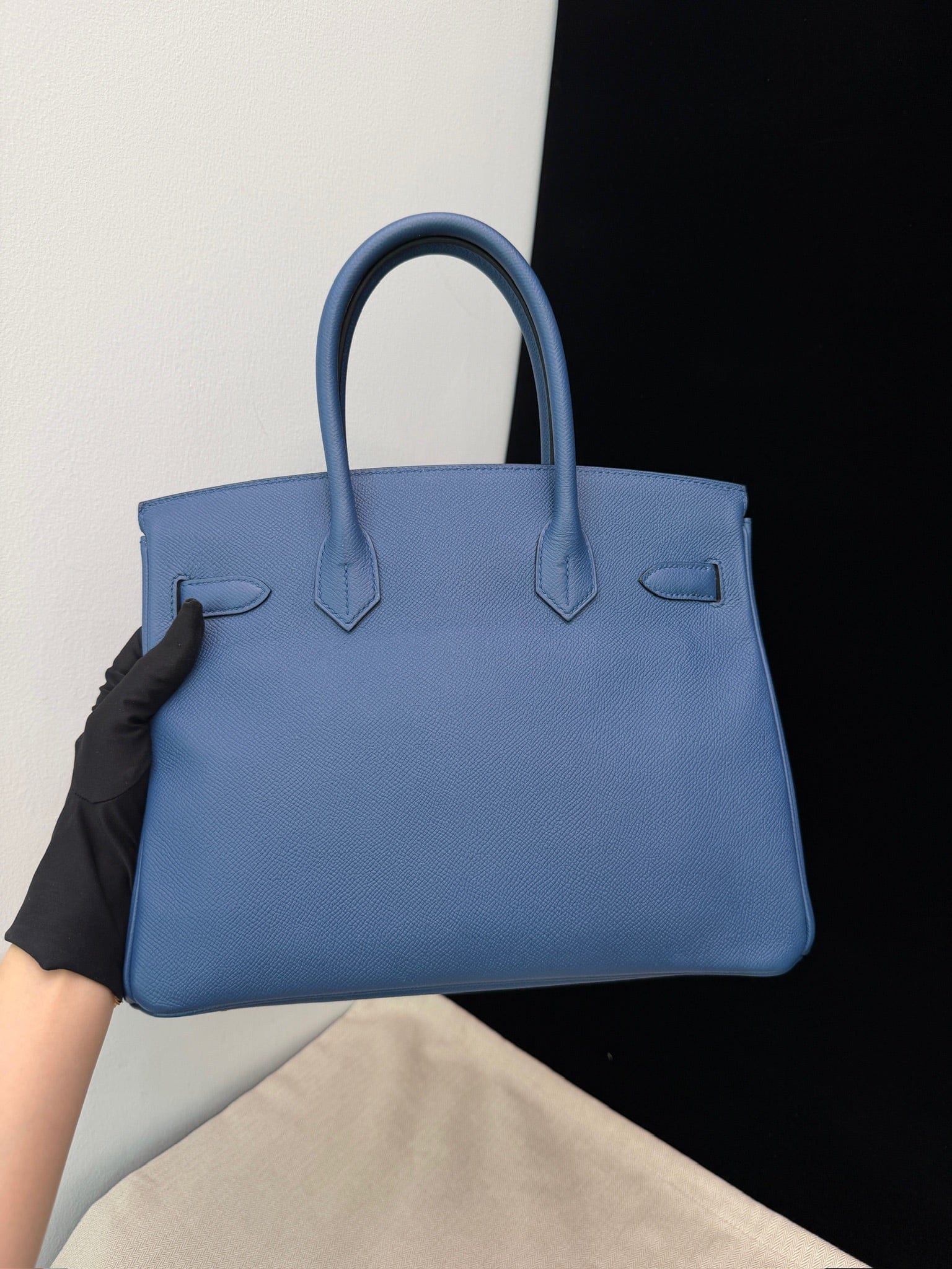 Iconn Boutique Hermès Birkin 30 Blue Brighton Epsom Leather GHW Stamp X