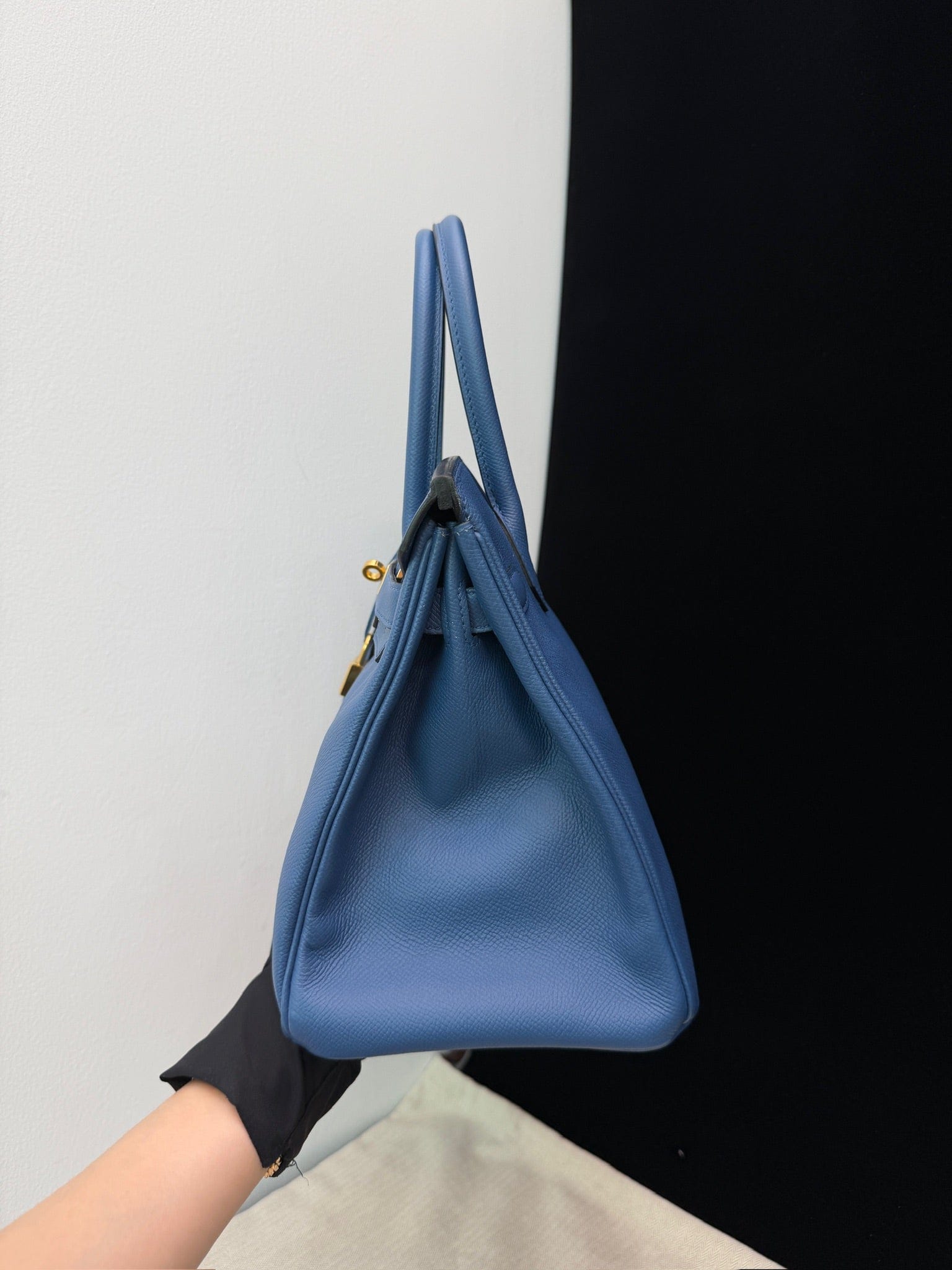 Iconn Boutique Hermès Birkin 30 Blue Brighton Epsom Leather GHW Stamp X