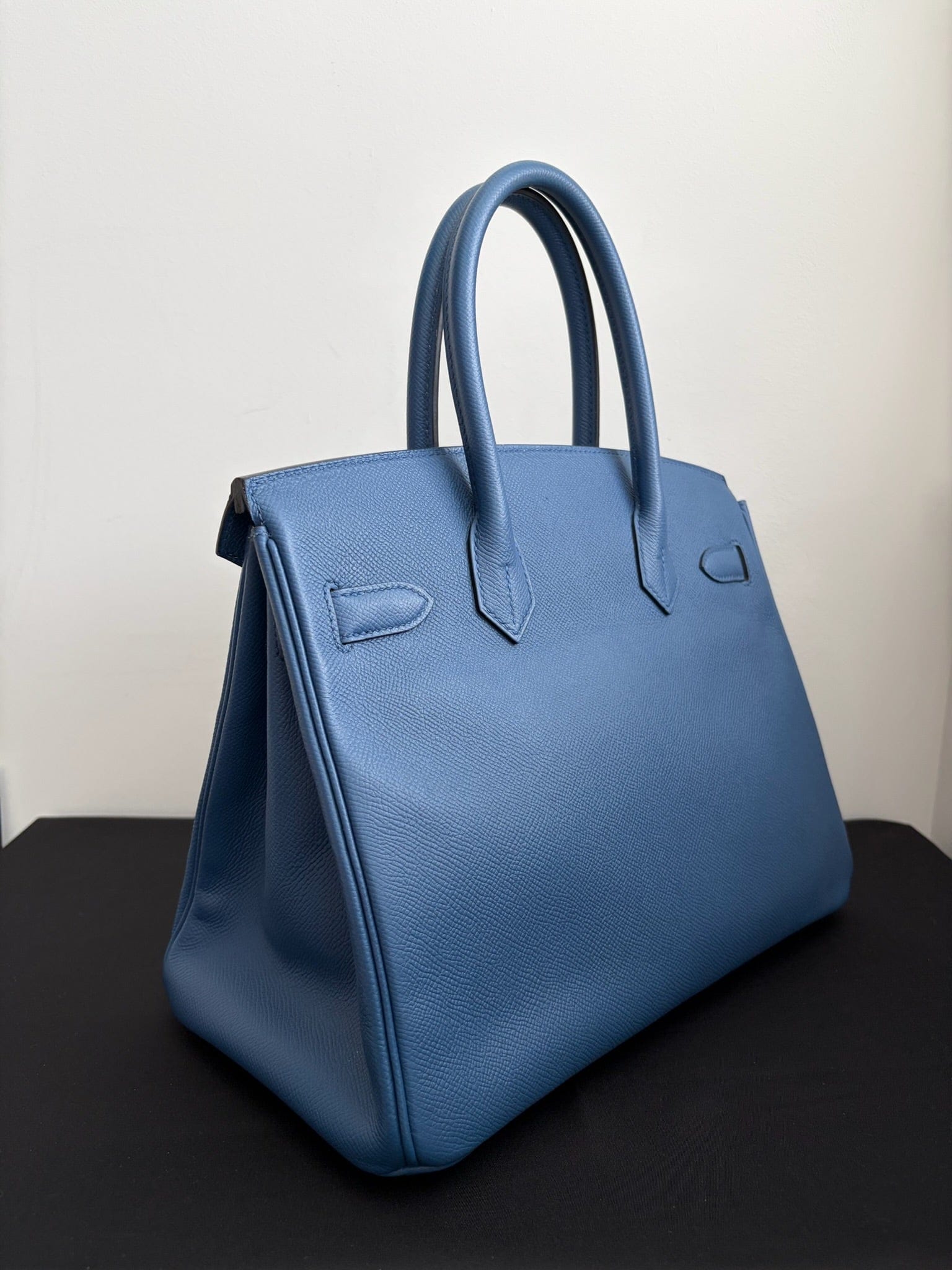 Iconn Boutique Hermès Birkin 30 Blue Brighton Epsom Leather GHW Stamp X